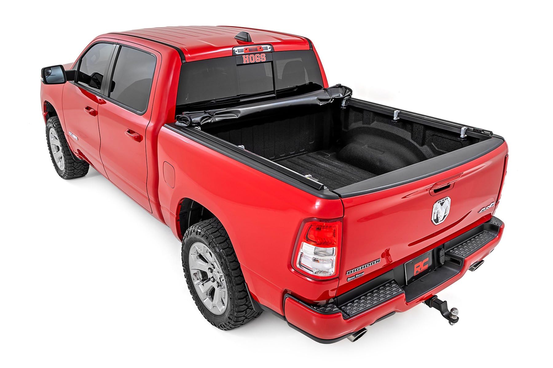 Soft Roll-Up Tonneau Cover Rough Country for Ram 1500 (2019-2026) 1500 TRX (2021-2024) - Sleek, Weather-Resistant Truck Bed Protection, Fits 5'7 Bed