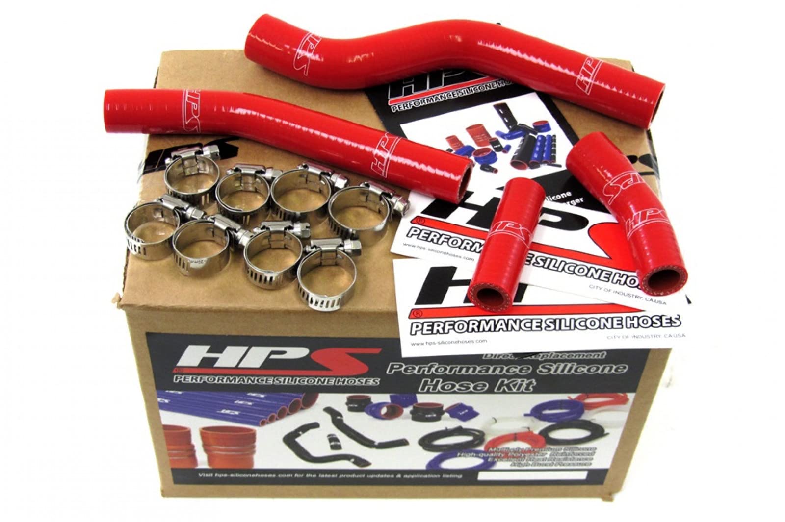 Red HPS 57-1264-RED Radiator Hose Kit Coolant