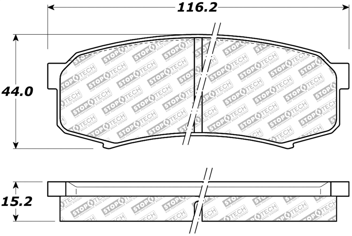 Brake Pads StopTech 305.06060 Street Select with Hardware