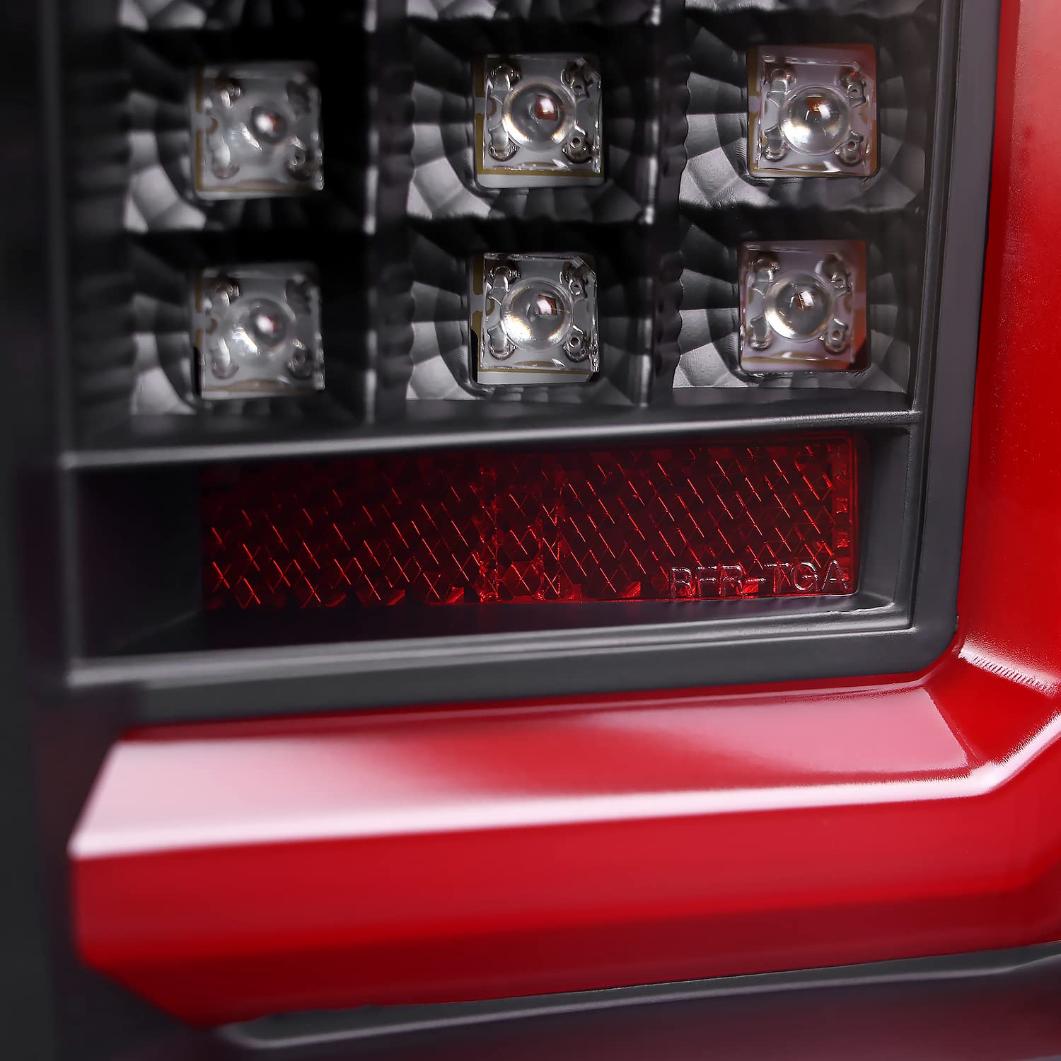 Spec-D Tuning Tail Lights Black w/Red LED Bar Compatible with 2009-2014 Ford F150, Left + Right Pair Assembly
