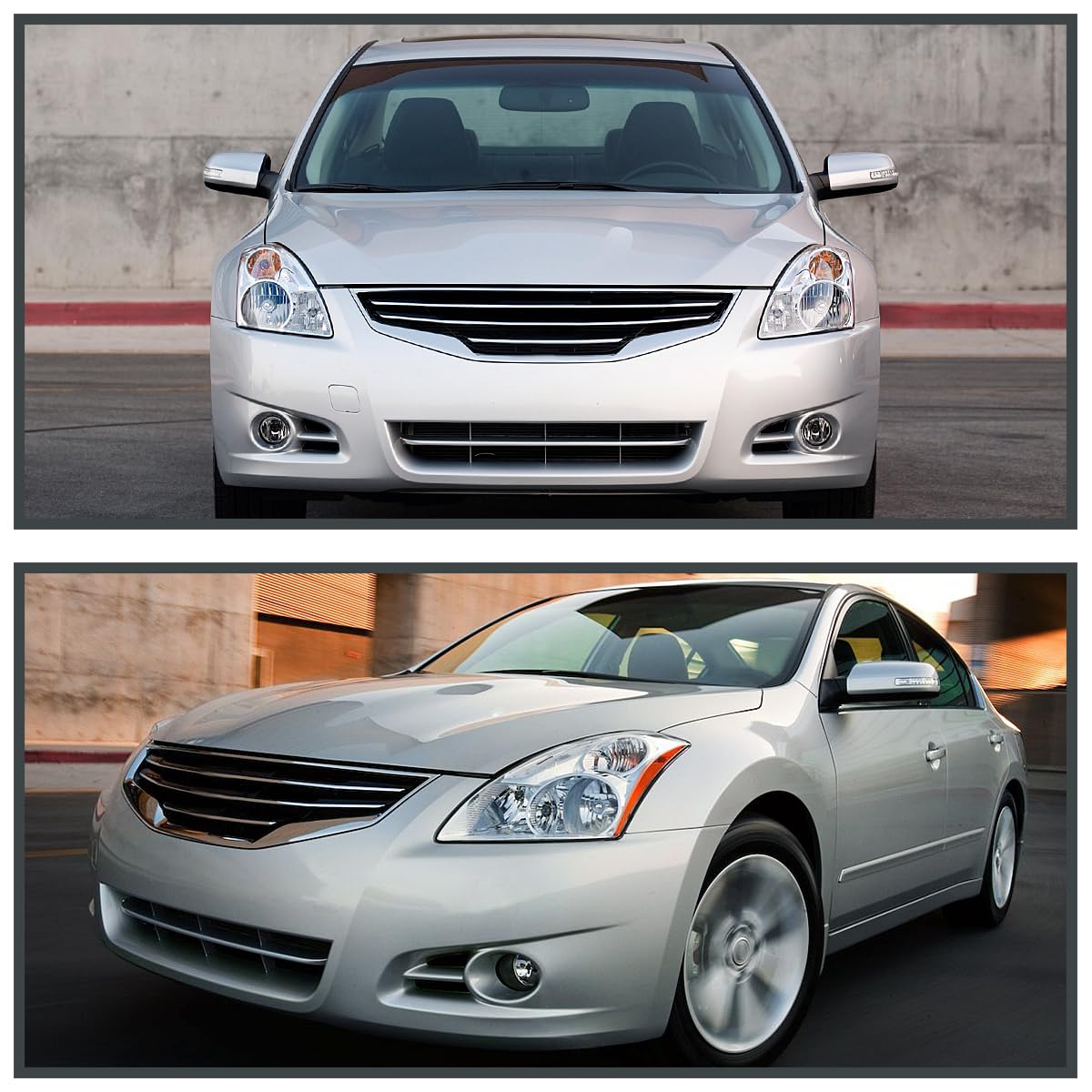 Clear Headlights SPEC-D TUNING Compatible with 2010-2012 Nissan Altima L+R Pair Head Light Lamp Assembly