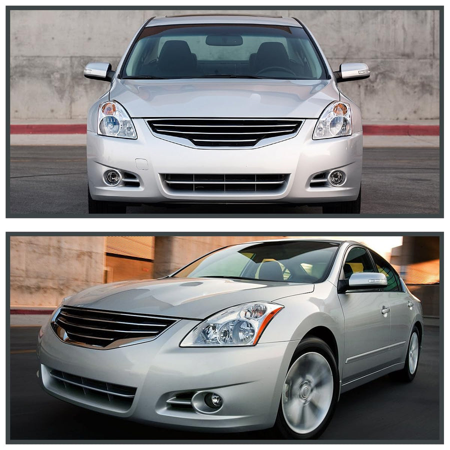 Clear Headlights SPEC-D TUNING Compatible with 2010-2012 Nissan Altima L+R Pair Head Light Lamp Assembly