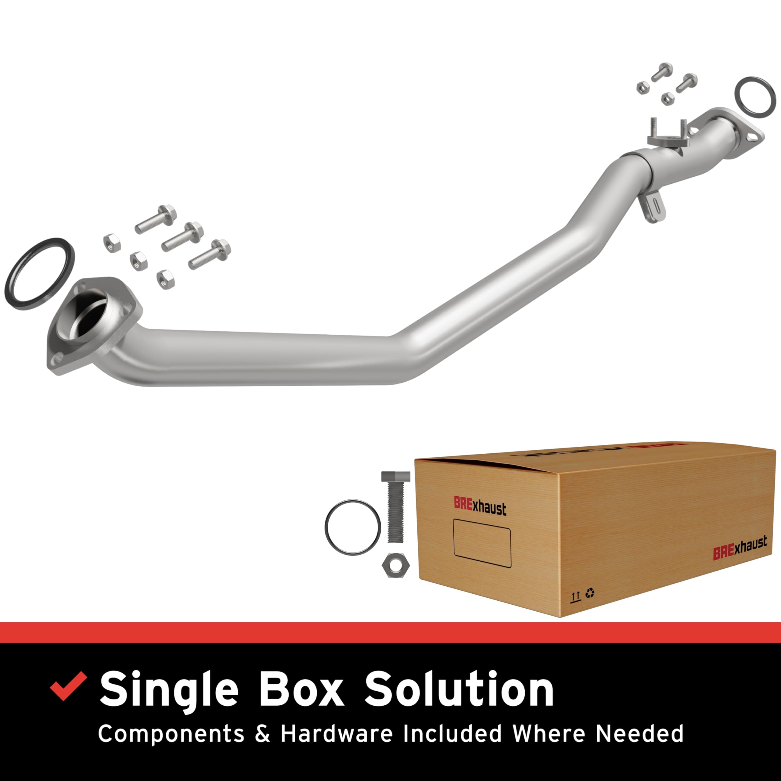 Replacement BRExhaust Front Pipe Kit 107-0096: Direct-Fit, Compatible with 92-95 4Runner 3.0L