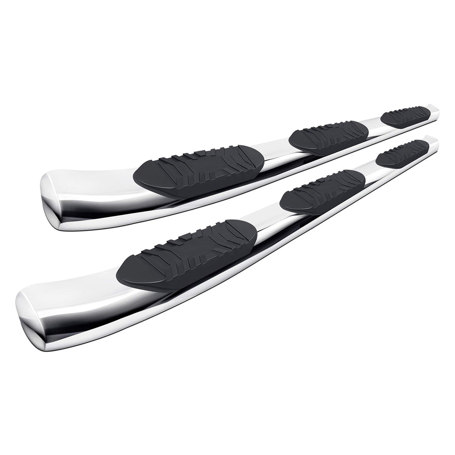 Lund 5" Oval Polished Stainless Steel Wheel-to-Wheel Nerf Bars for 2019 Silverado 1500 Crew Cab w/5.5' Bed