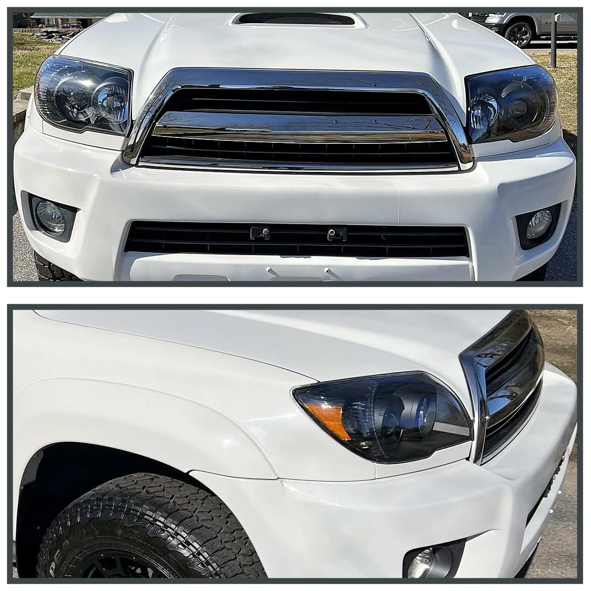 Black Projector Headlights SPEC-D TUNING Compatible with 2006-2009 Toyota 4Runner SR5 Limited, Left + Right Pair Headlamps Assembly