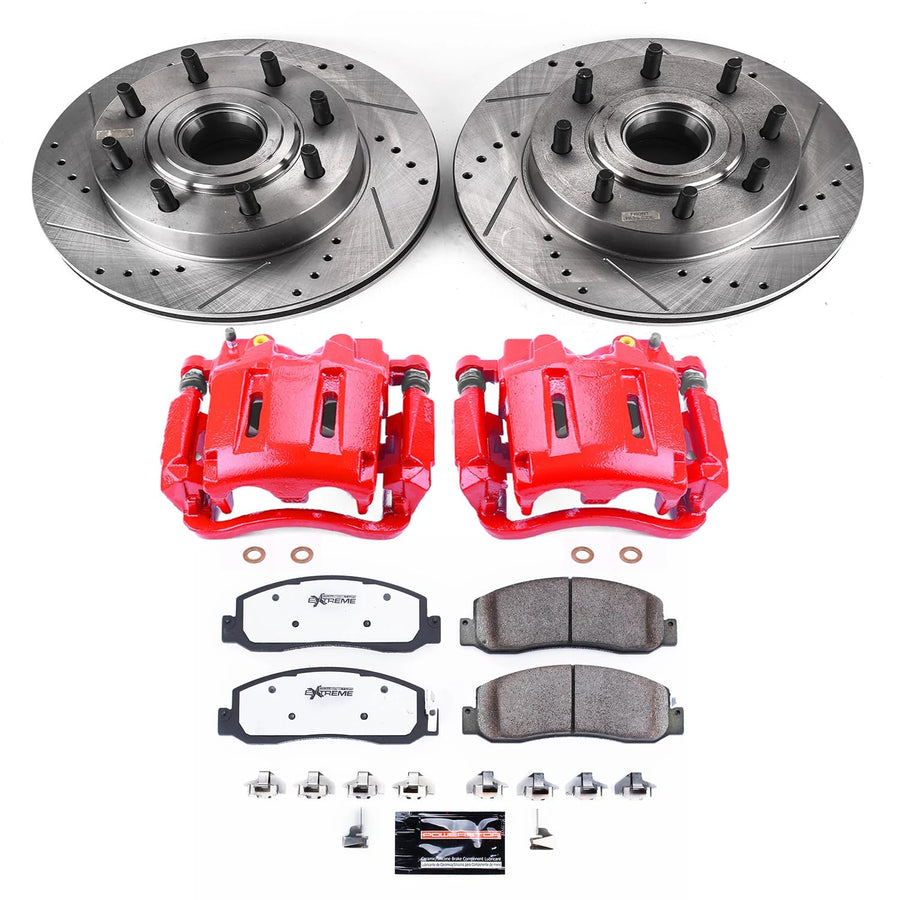 Z23 Power Stop (KC4068A) Evolution Sport Brake Kit with Calipers, Front and Rear For Volkswagen Jetta 2005-2010, Volkswagen Rabbit 2006-2009 [Model Specific]