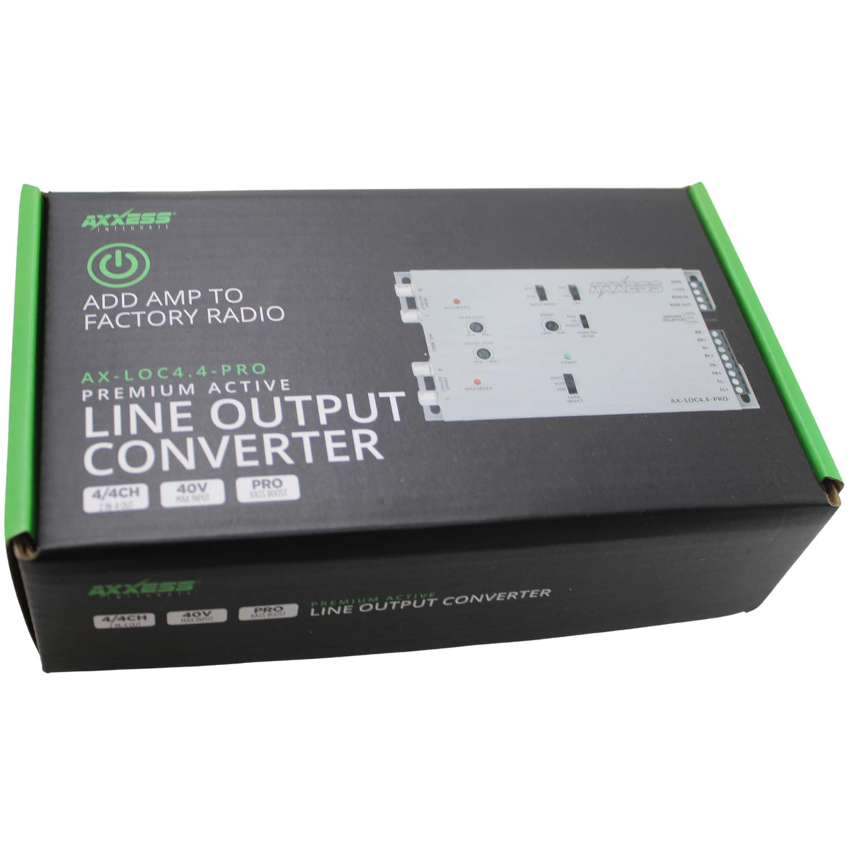 4CH Active Line Output Converter Metra Brands with Bass Boost