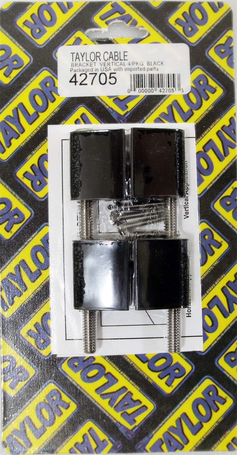 Vertex Taylor TAY42705 Spark Plug Wire Separator Bracket - Vertical, Black - 4 Piece