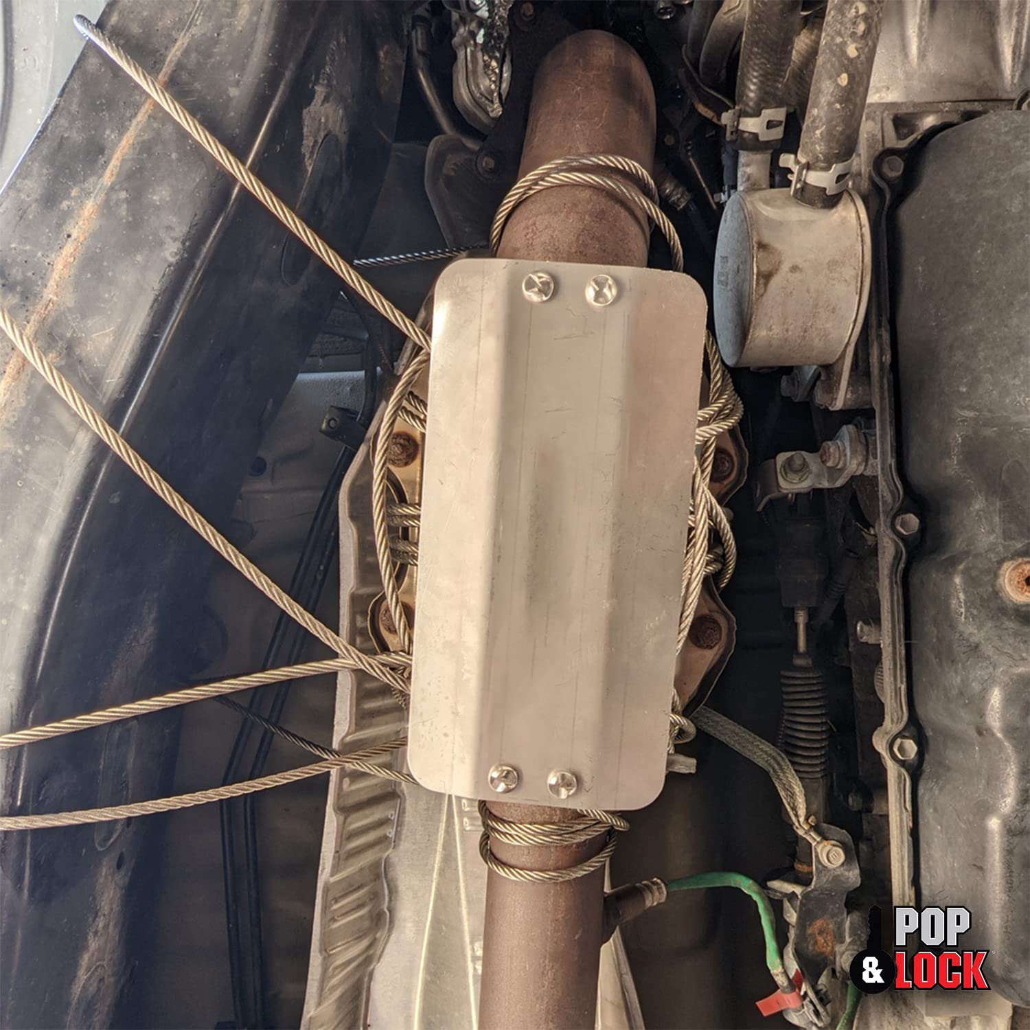 CAT-RAP™ POP & LOCK | PL9800 - Catalytic Converter Security, Catalytic Converter Anti-theft, Universal Design