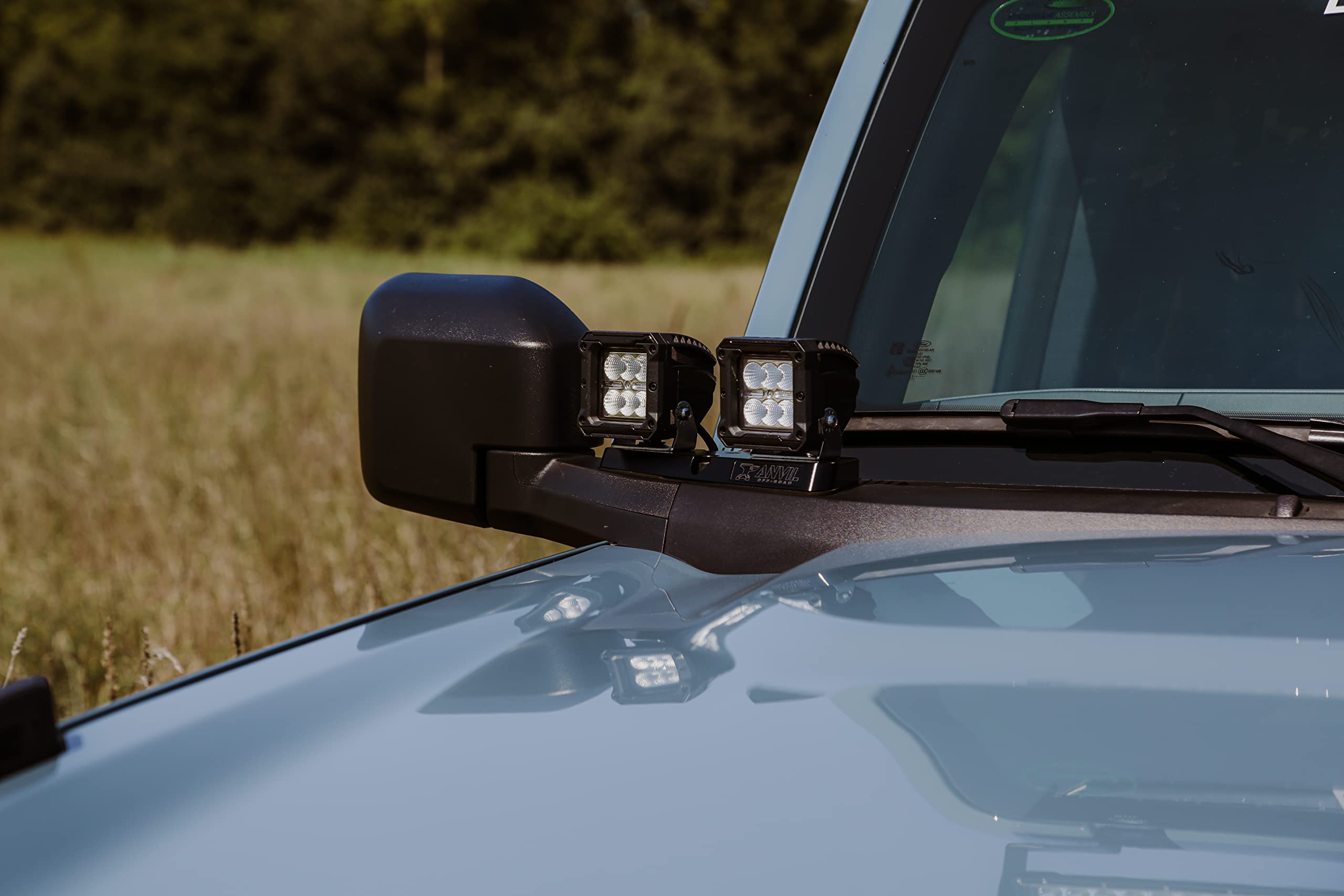 Off Road Anvil 628-28AOR 2021+ Ford Bronco Mirror LED Light Mounts