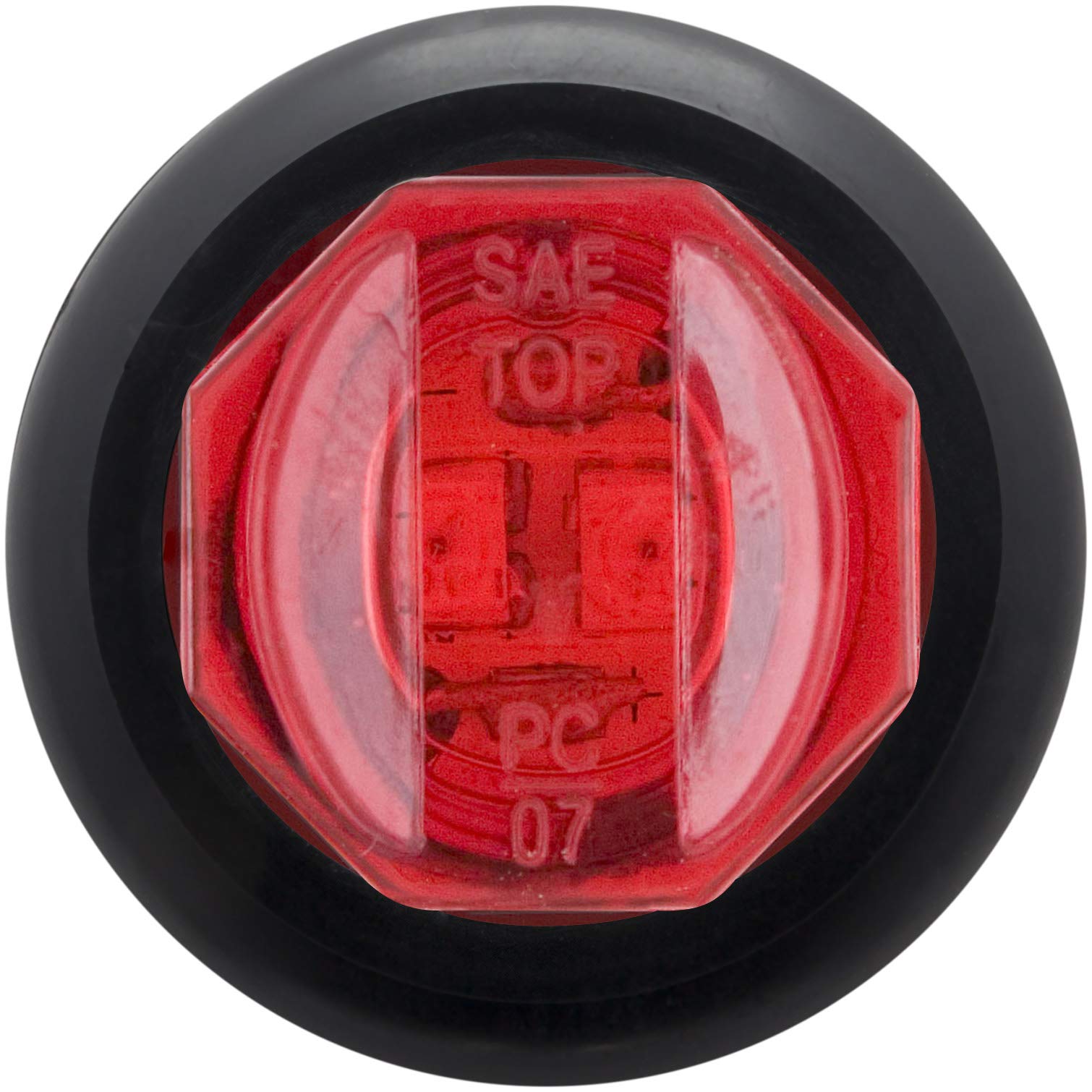 Optronics 3/4 Rnd Led C/M Red Marker Lt Red 2 Diode W/Grmt