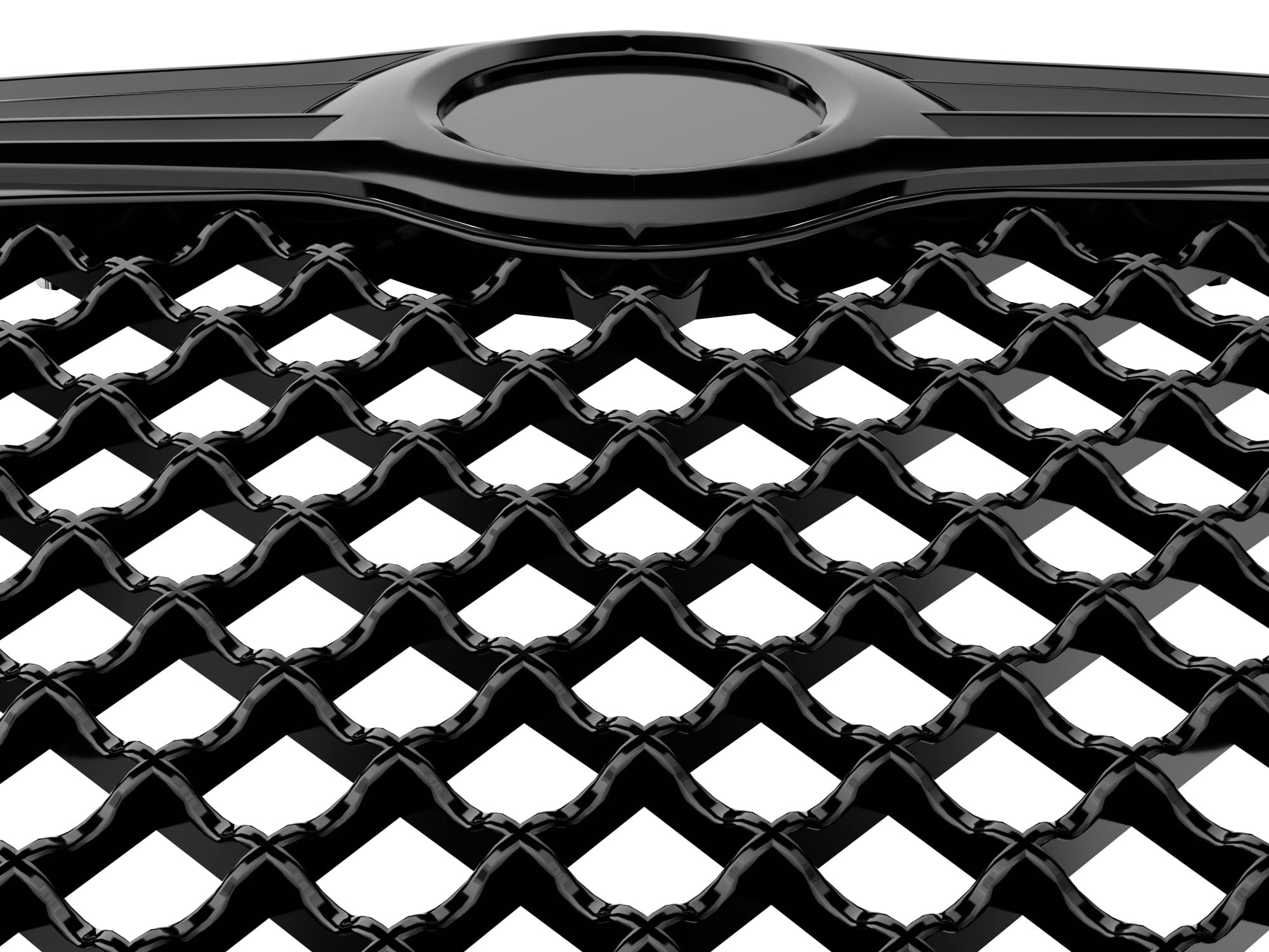 7147485 Armordillo USA Mesh Front Hood Grille - Gloss Black 2005-2010 Chrysler 300/300C