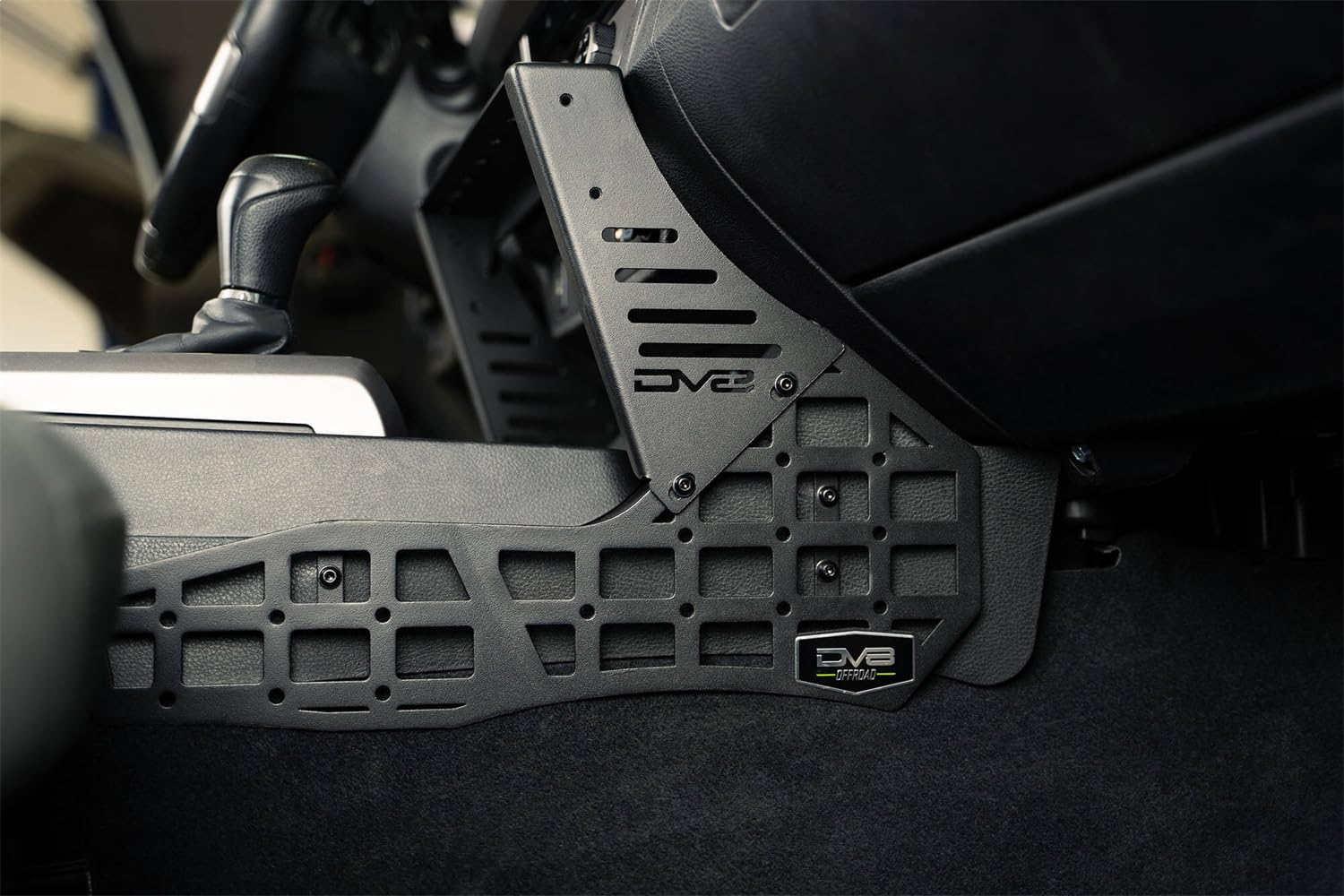 Molle Panels & Device Mount Center Console for 2016-2023 Toyota Tacoma 3rd Gen | Mount for Cell Phone, GPS, Radio, & Other Accessories | Automatic & Manual Transmissions | DV8 Offroad