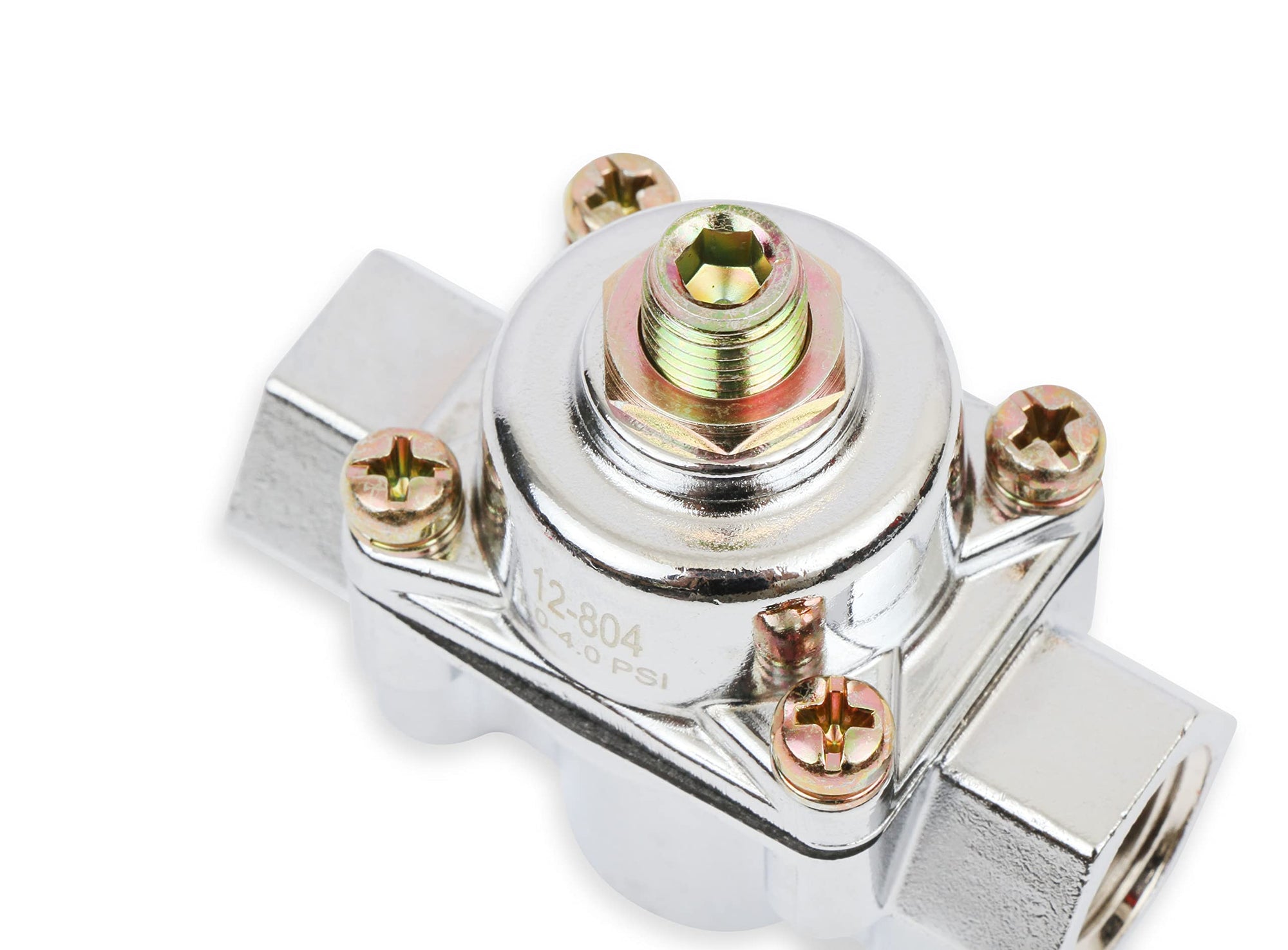 12-804 Holley Chrome Carbureted Fuel Pressure Regulator