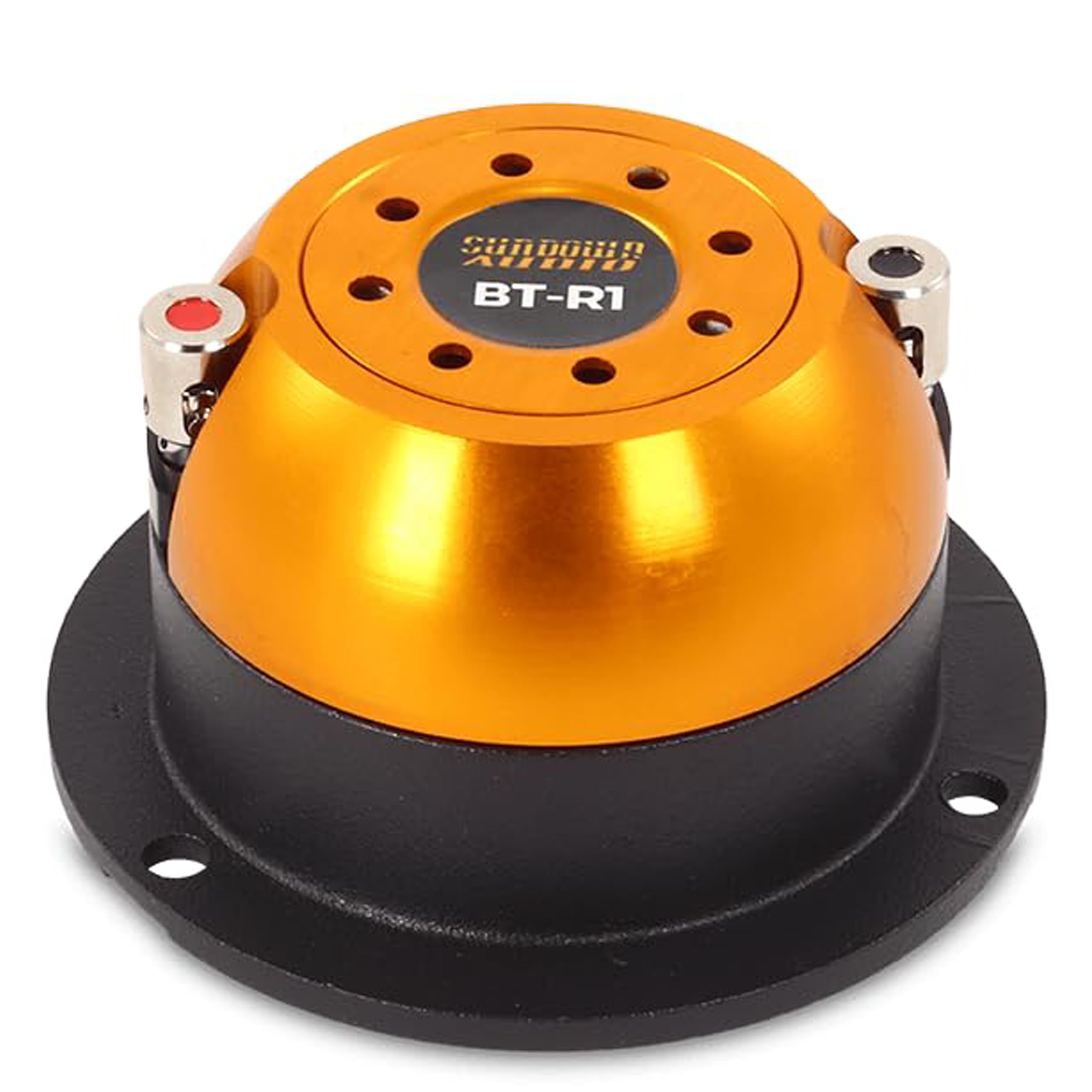 Super Tweeter Sundown Audio BT-1R with Grill - 100W RMS, 8 Ohm High-Sensitivity Car Audio Tweeter - 100dB, 4kHz-20kHz - Compact 1.6" Depth (Single)