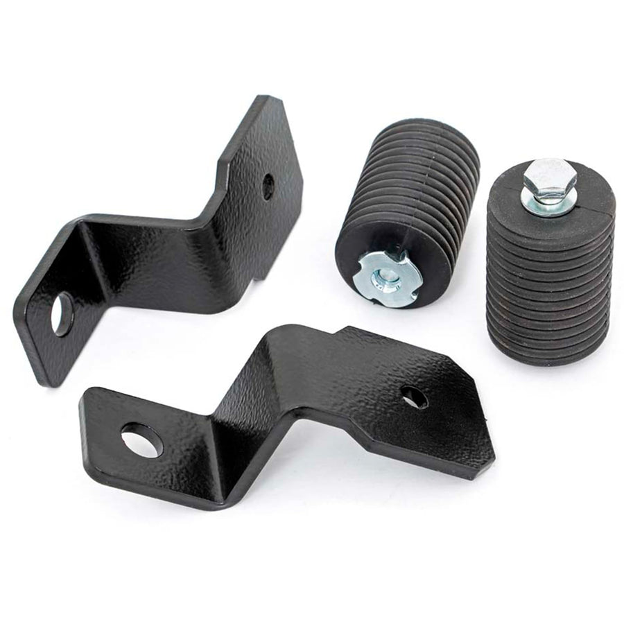 Polaris Rough Country LED Whip Light Bracket Kit for 17-22 General/Ranger- 93049 Black