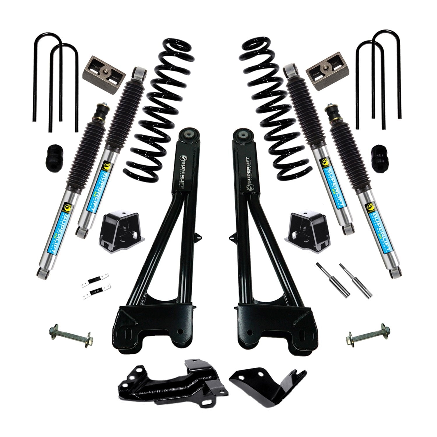 SUPERLIFT SUSPENSION RealTruck 4" Lift Kit for Ford F-250/F-350 | Complete Lift Kit with Front & Rear Bilstein 5100 Series Shocks & Replacement Radius Arms | K975B | Fits 2005-2007 Ford F-250 / F-350
