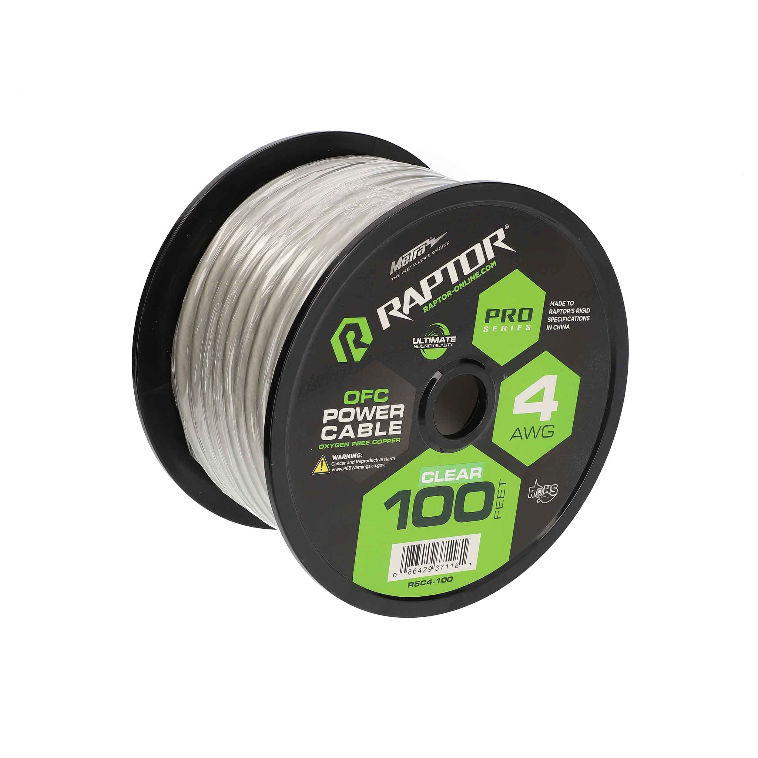 PRO by METRA Electronics RAPTOR Series Power Wire 4 AWG