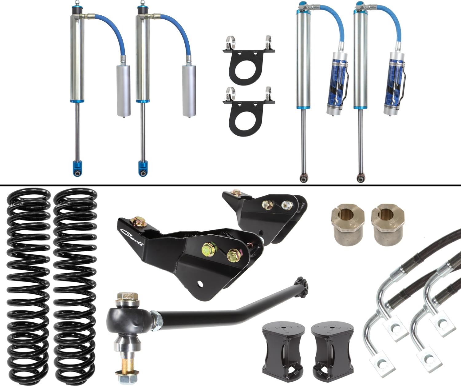 Pintop Carli Suspension System, Base, 4.5/5.5” Lift, 17-22 Ford F250/350, Diesel