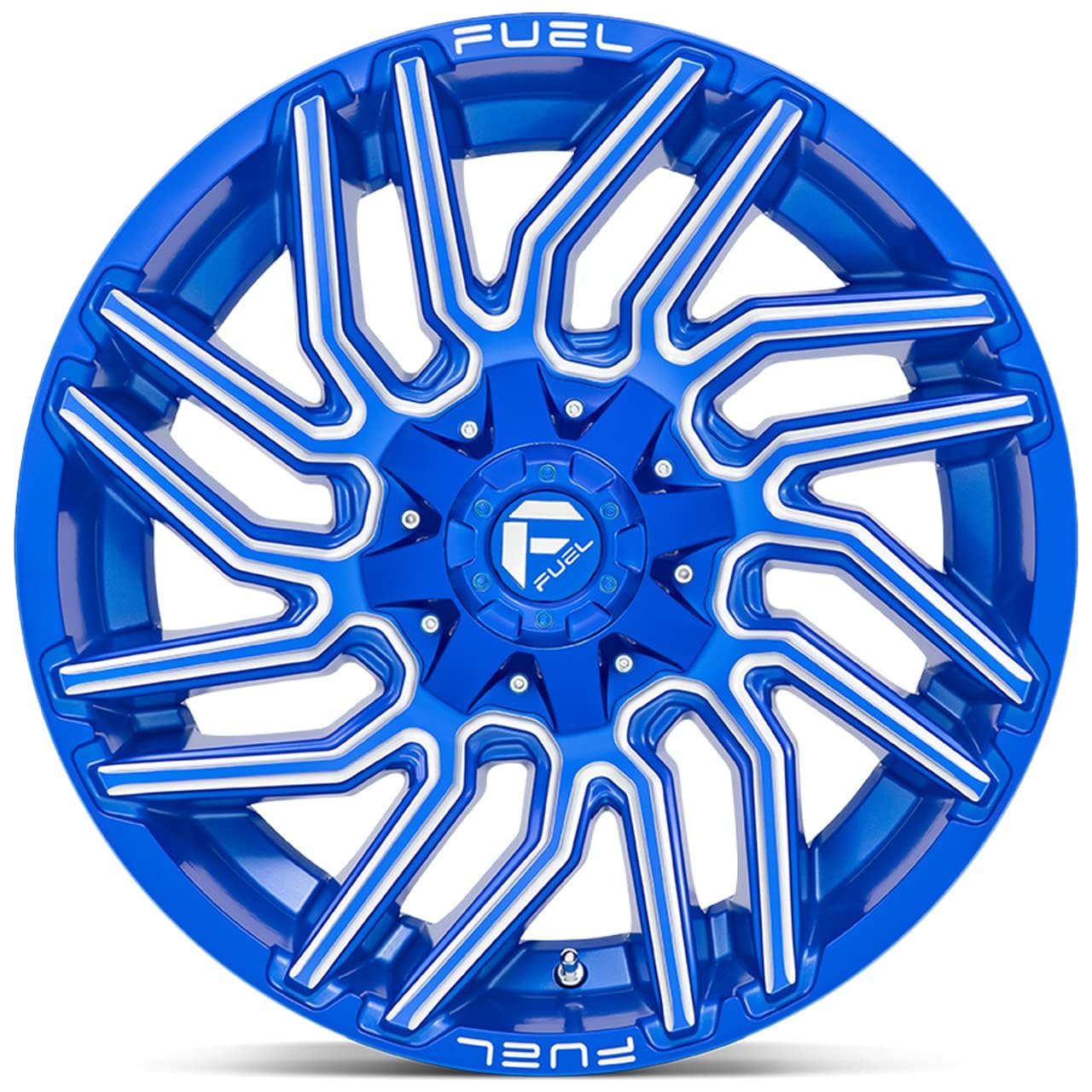 Fuel 1PC D774 TYPHOON 20X9 8X165.1 Anodized Blue Milled Rim Wheel
