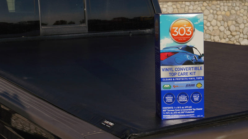 303 Products Convertible Vinyl Top Cleaning and Care Kit 30510 - Cleans And Protects Vinyl Tops - Includes Tonneau Cover And Convertible Top Cleaner 16 fl. oz. + Automotive Protectant 16 fl. oz.,,Blue