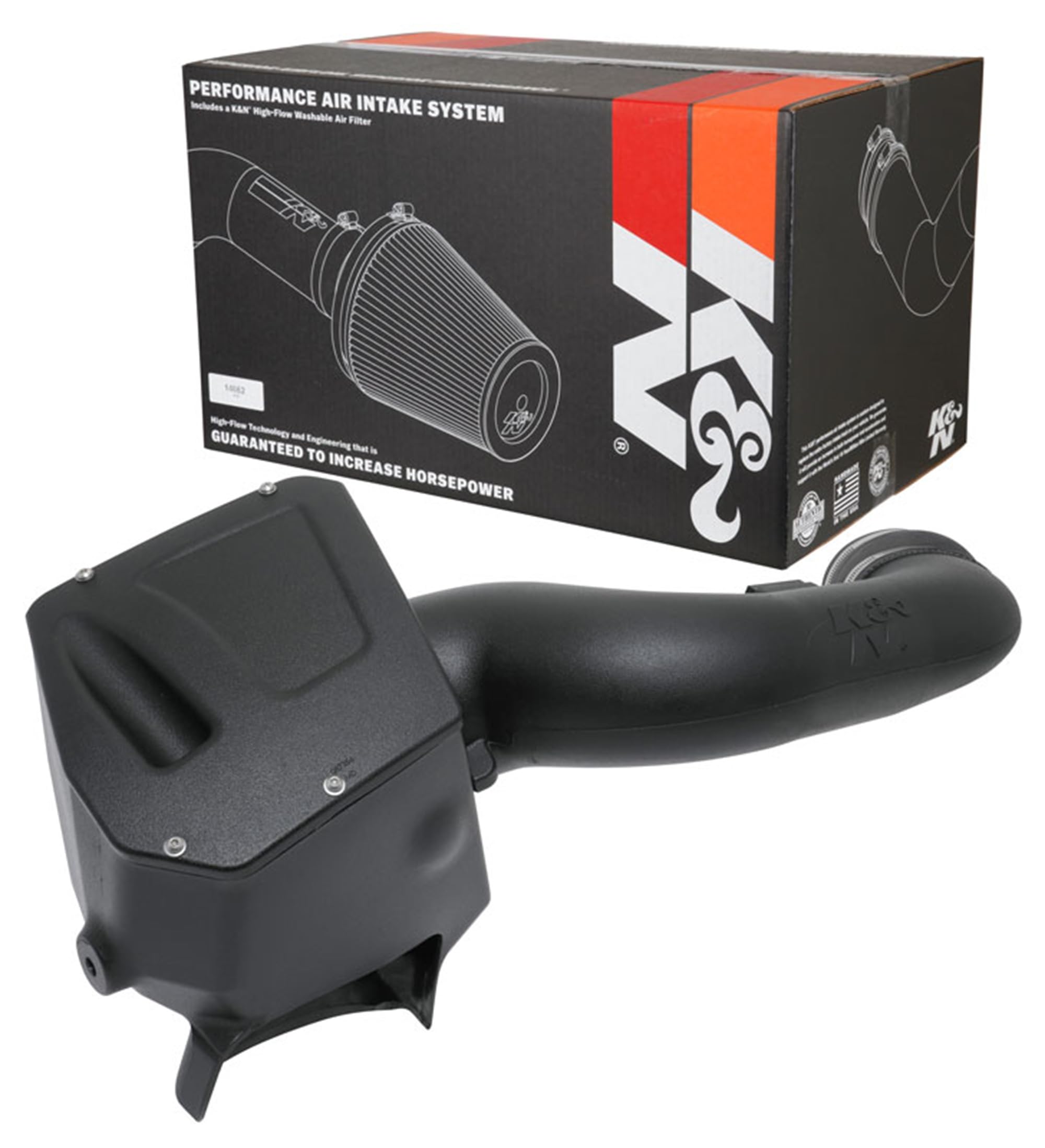 K&N Cold Air Intake Kit: Guaranteed to Increase Acceleration & Towing Power, Increase Horsepower up to 12HP: Compatible with 6.7L, V8, 2017-2019 FORD (F250, F350, F450, F550, Super Duty), 63-2600