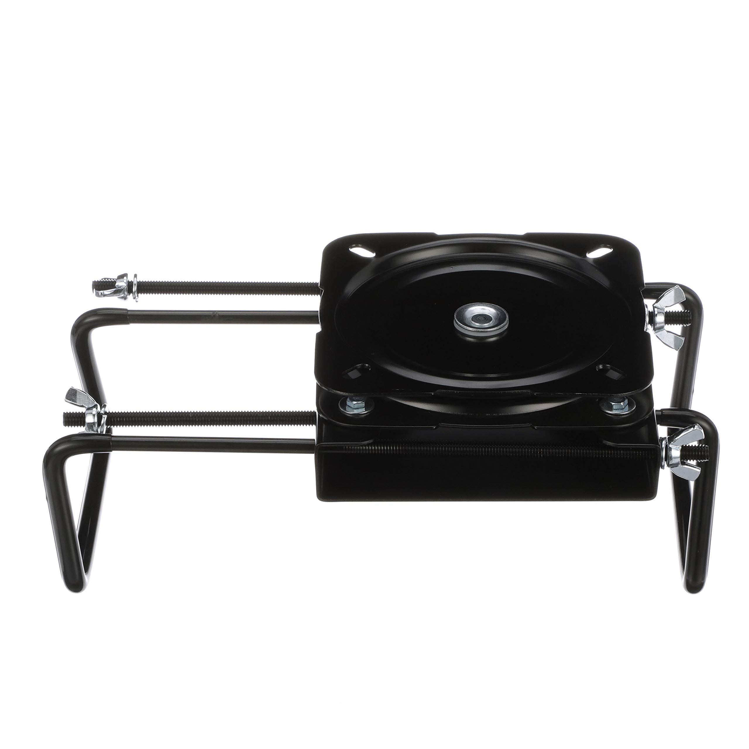 attwood Seat Mount 15700-3, Clamp-On with Swivel, Adjusts from 7 ½ inches to 18 inches, Black, Powder-Coated Aluminum