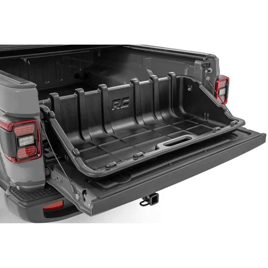 48" Rough Country Slide-Out Truck Bed Cargo Box - Heavy-Duty, Weather-Resistant Truck Organizer for Compact Beds, Easy Tailgate Access