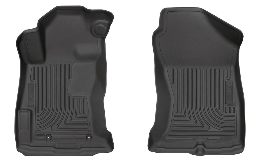 Weatherbeater Husky Liners Floor Mats | Fits 2018-2023 Subaru Crosstrek; 2017-2023 Subaru Impreza | Front Row, 2-pc Black - 13751