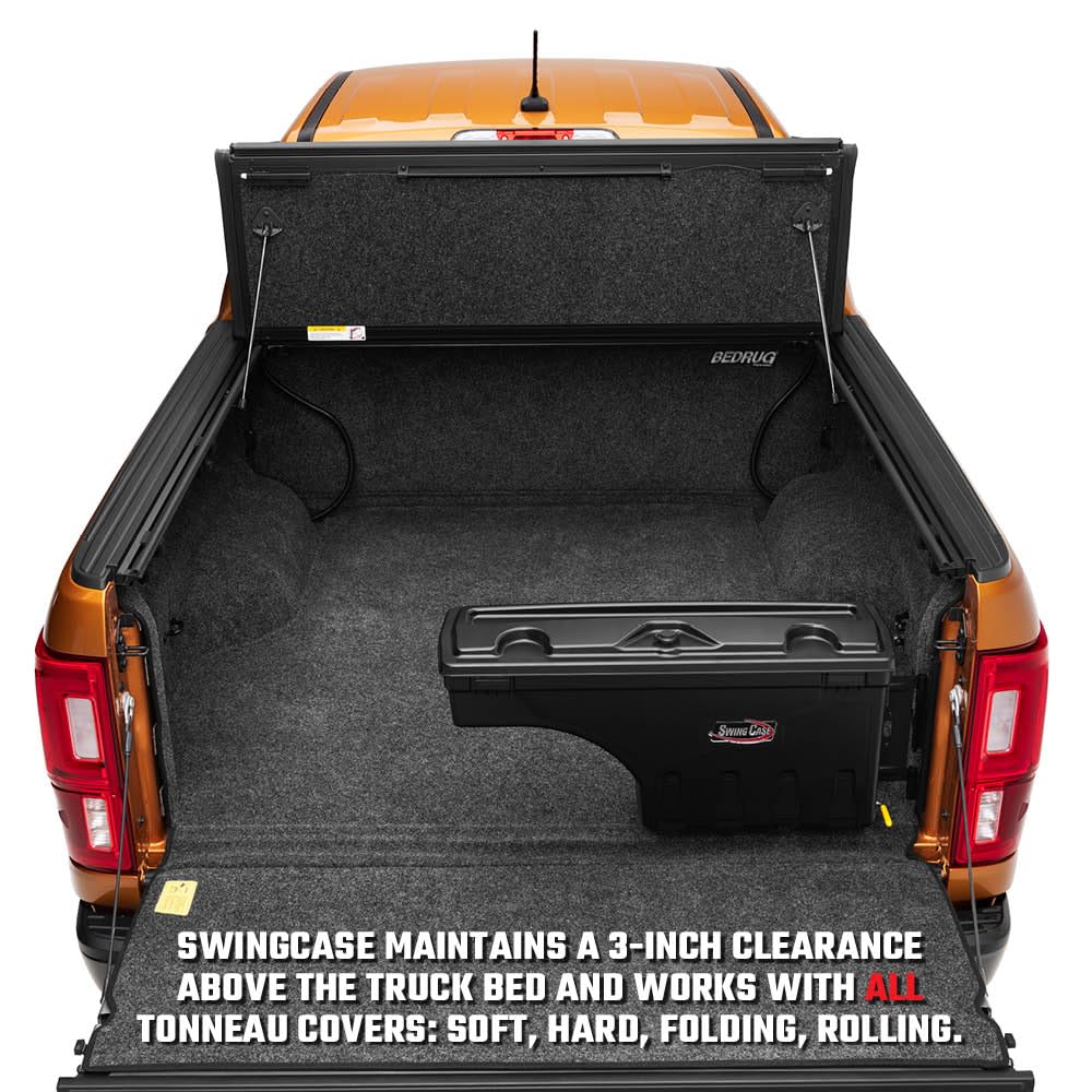 UnderCover SwingCase RealTruck Truck Bed Storage Box | SC205D | Fits 2017 - 2025 Ford F-250/350 Super Duty Drivers Side