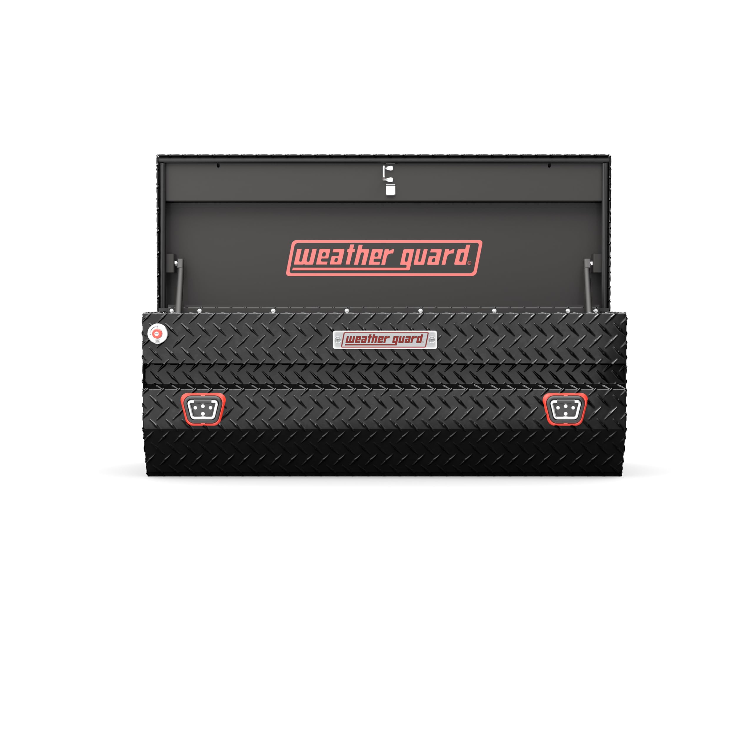 624-5-04 Weather Guard Aluminum All-Purpose Truck Tool Chest, Fits Full and Compact Size Trucks, 8.5 cu ft Storage Capacity (Gloss Black)