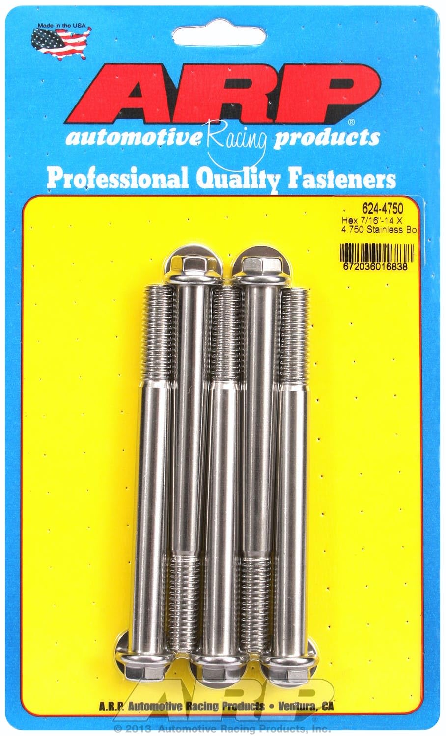 Hex Bolt ARP (624-4750), Stainless Steel