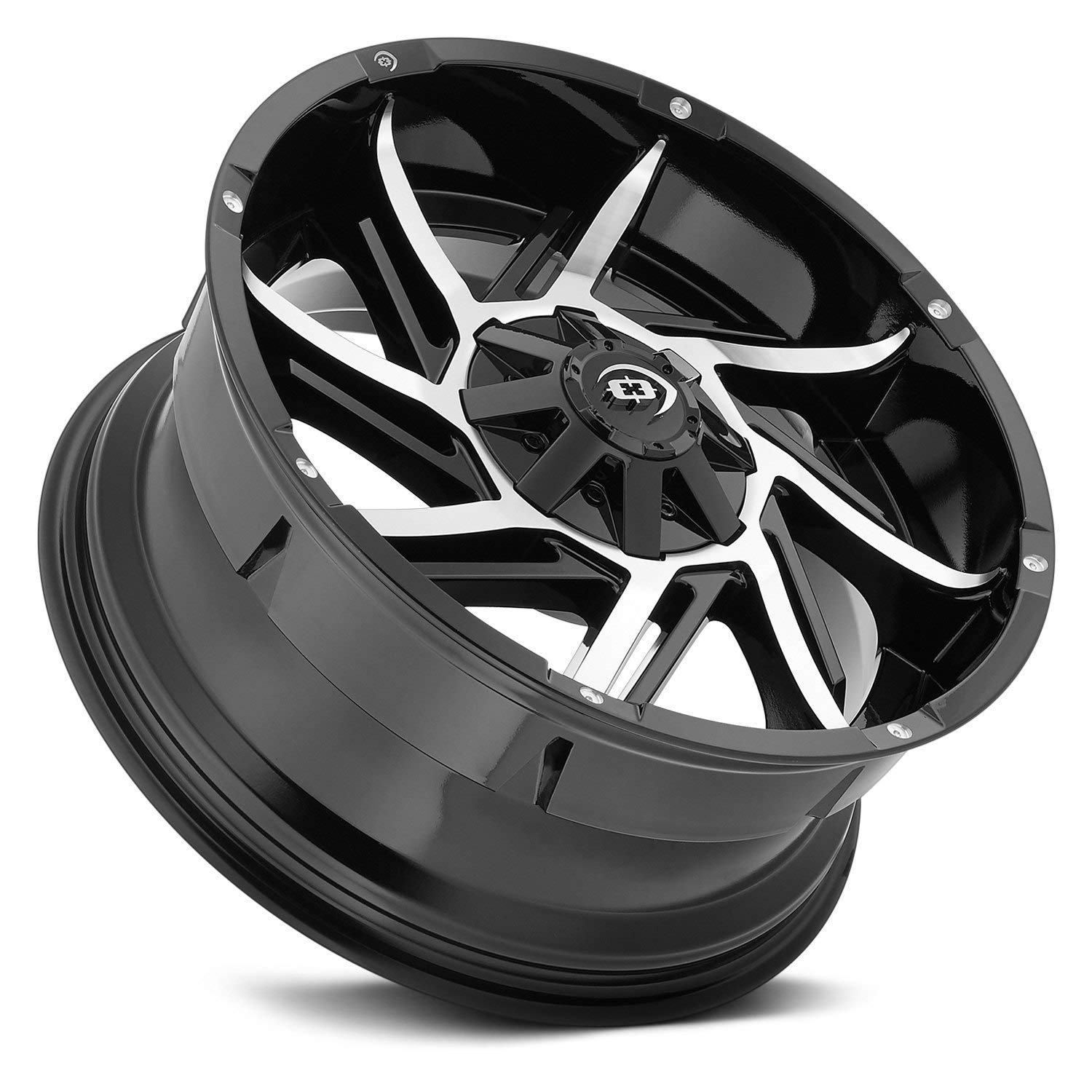 422 Prowler Vision 20x9 6x135/6x5.5" +12mm Black/Machined Wheel Rim 20" Inch