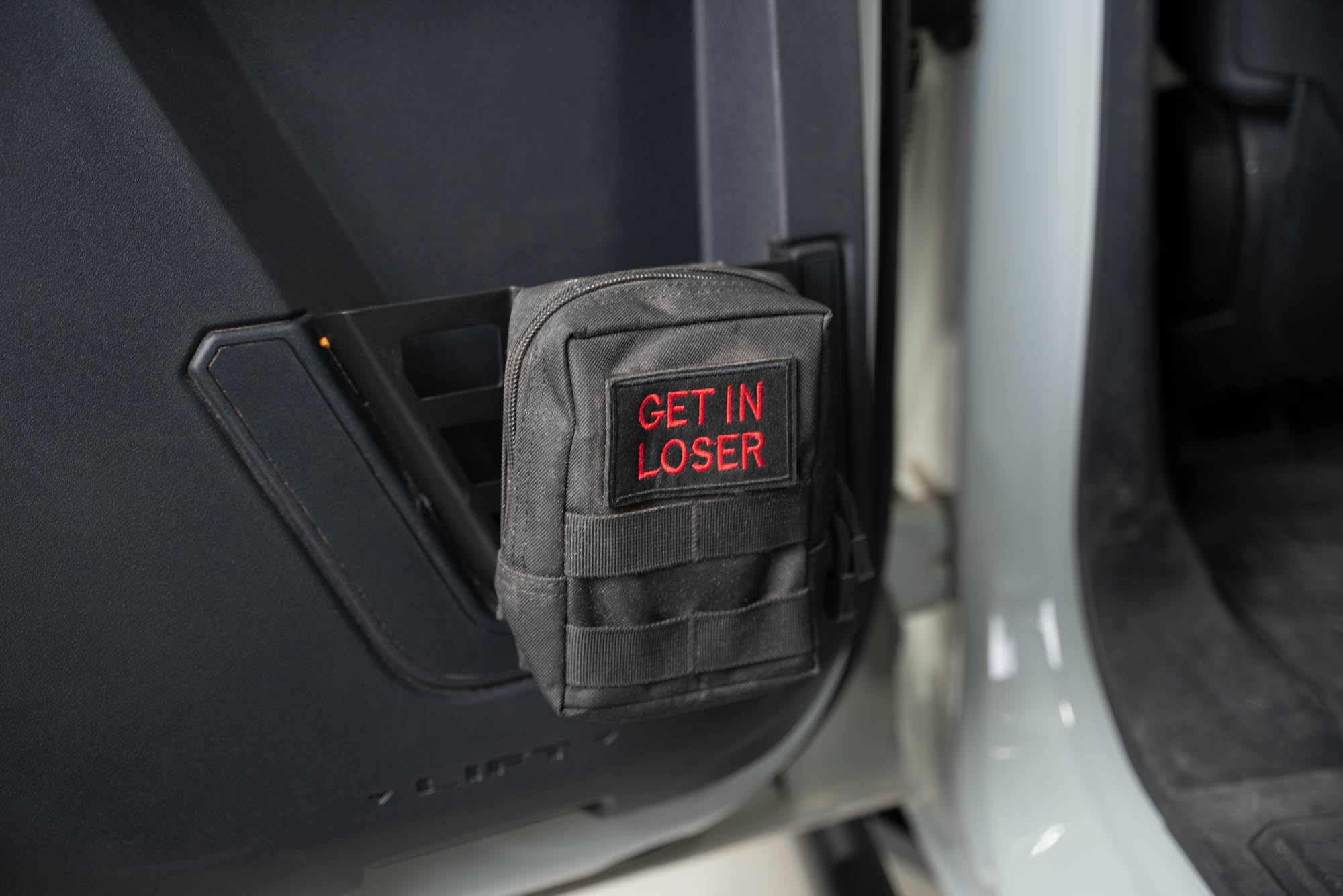 Rear Door Pocket Molle Panels DV8 Offroad for The 2021-2025 Ford Bronco 4-Door | Includes Rear Driver & Passenger Side Panels | Increased Door Pocket Storage | Uniquely Shaped to Fit a Water Bottle