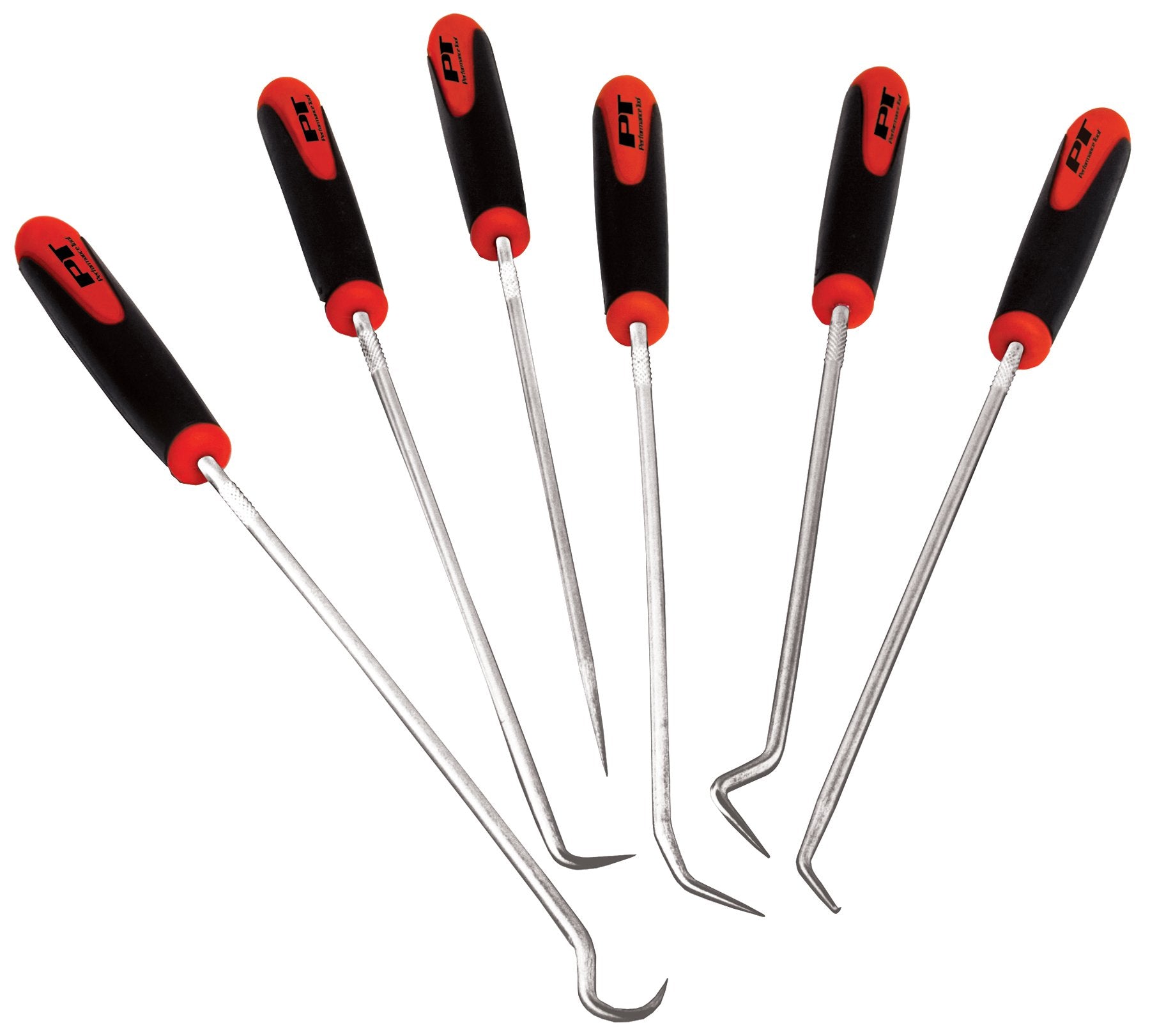 Multi-Shaped and Angled Performance Tool W942 Hook and Pick Tool Set for Garages and Workshops, Black, 6 pieces
