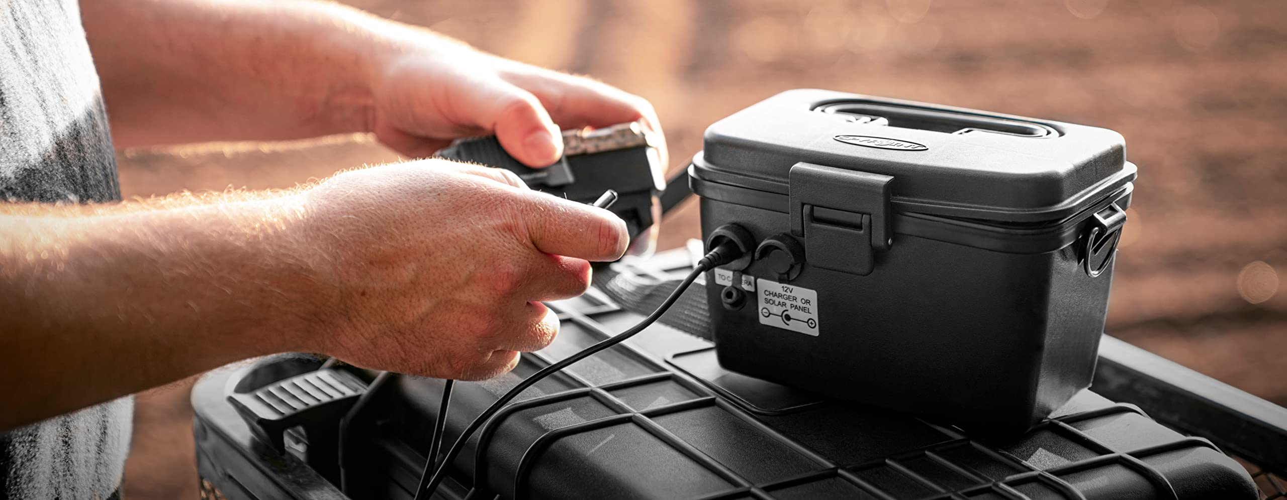KIT-12V Spypoint Rechargeable Battery with Power Supply Kit 7.0Ah Battery Charger Kit Hunting Trail Cameras