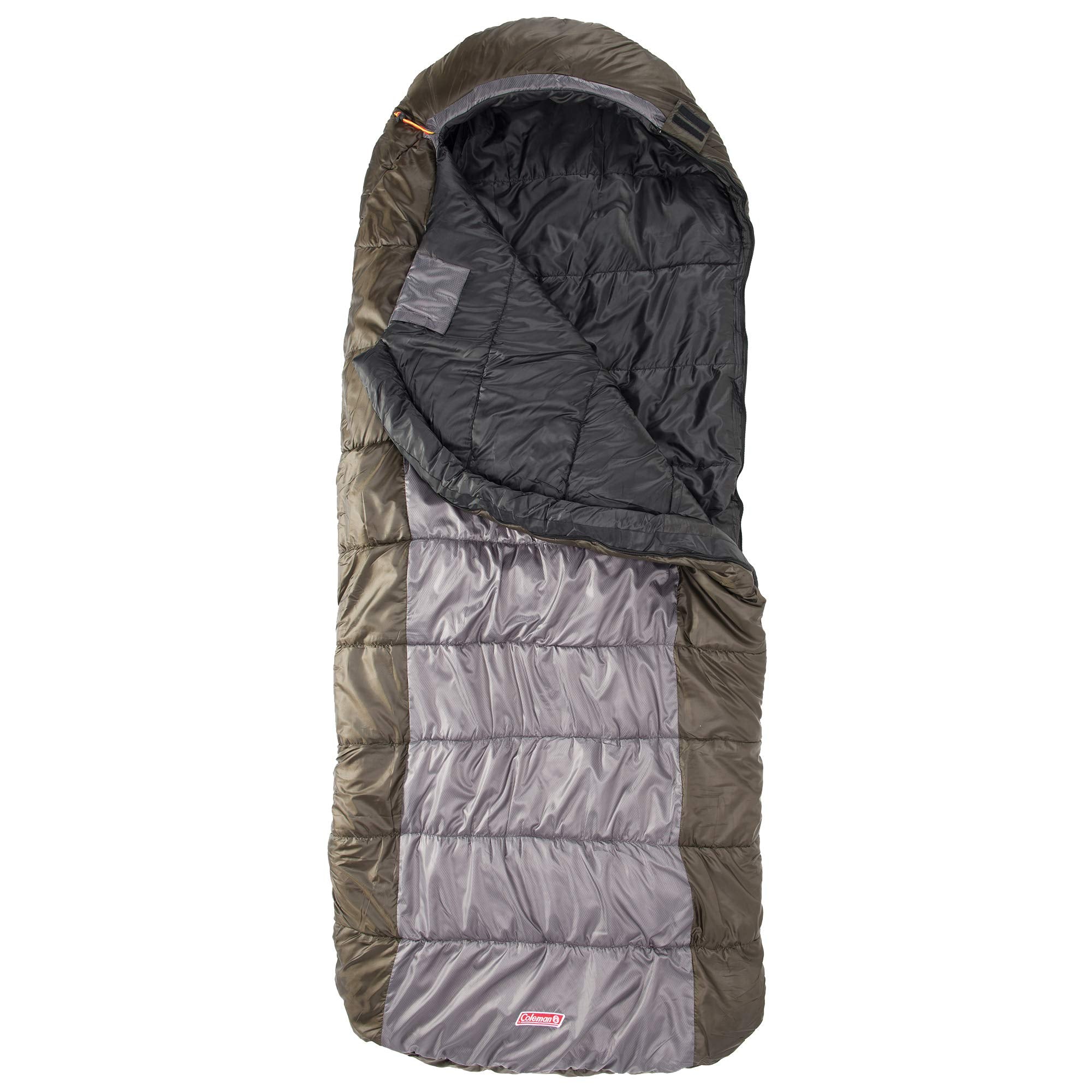 Coleman Big & Tall Basin 15°F Sleeping Bag, Cold Weather Sleeping Bag with Snag-Free Zipper & Better Heat Retention, Machine Washable