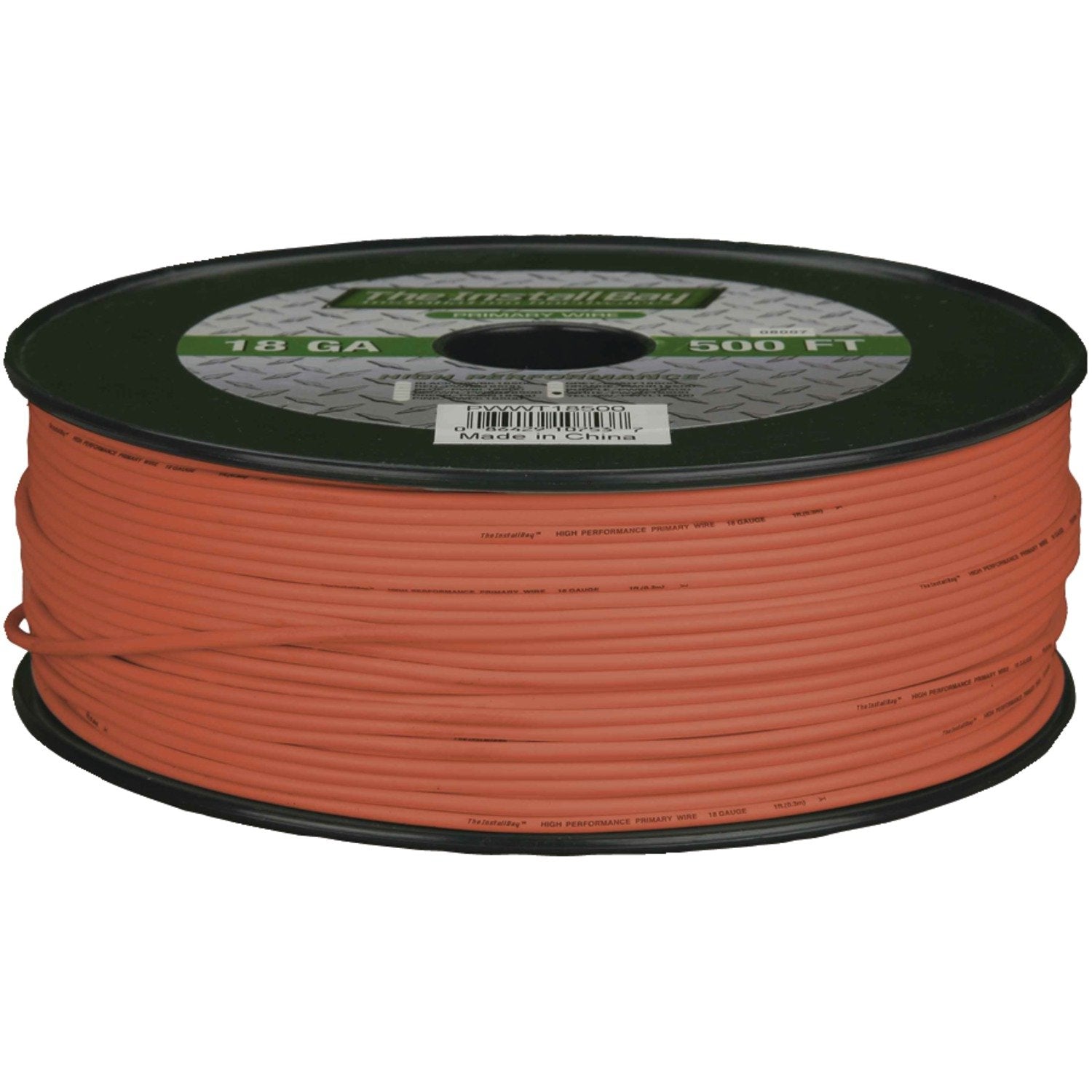 Install Bay 18 Gauge Primary Wire - Orange (500 Feet)