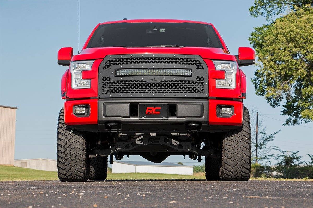 Mesh LED Grille Insert Rough Country for 2015-2017 Ford F-150 2WD/4WD - 70193