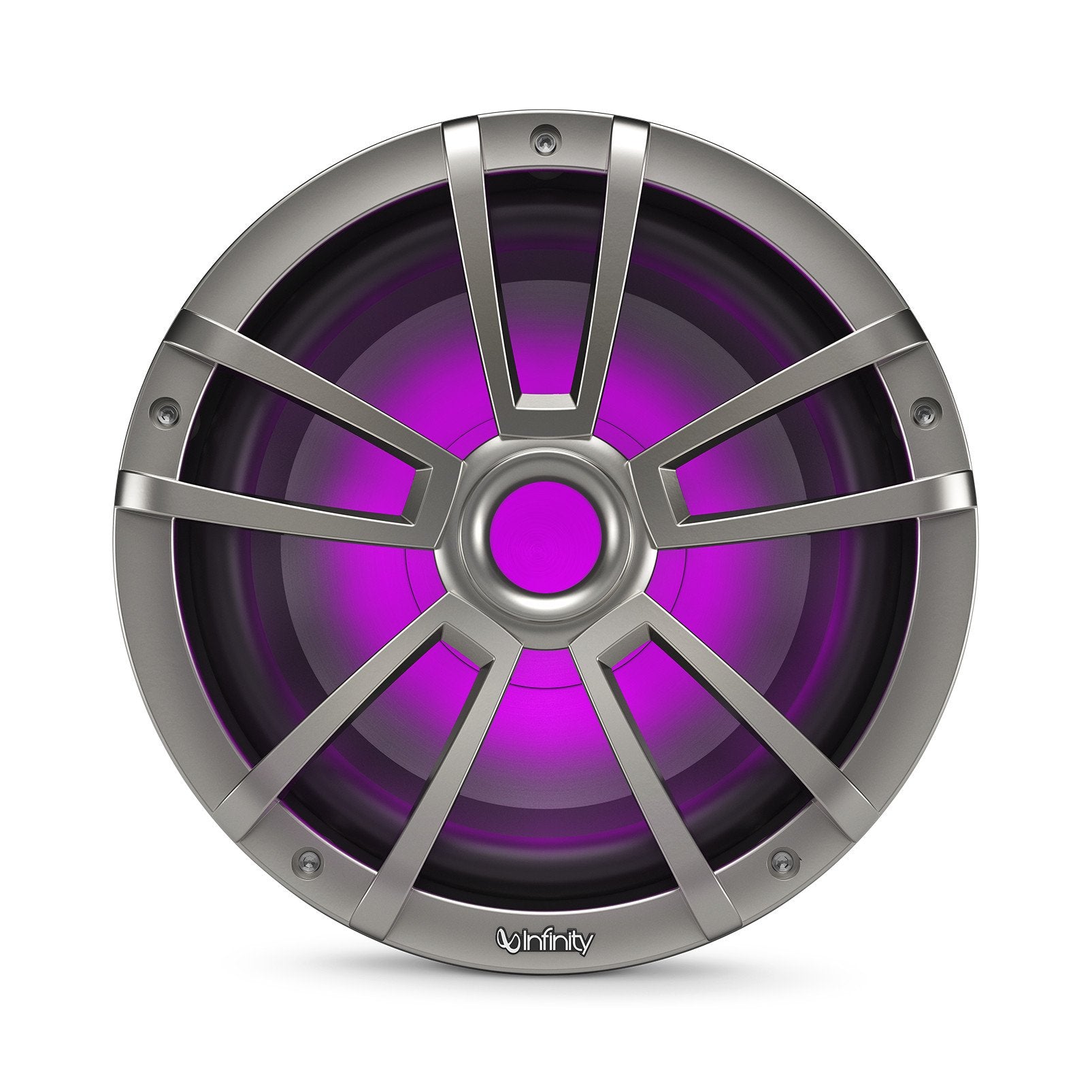 10 Inch Infinity 1022MLT Marine RGB LED Subwoofer - Titanium