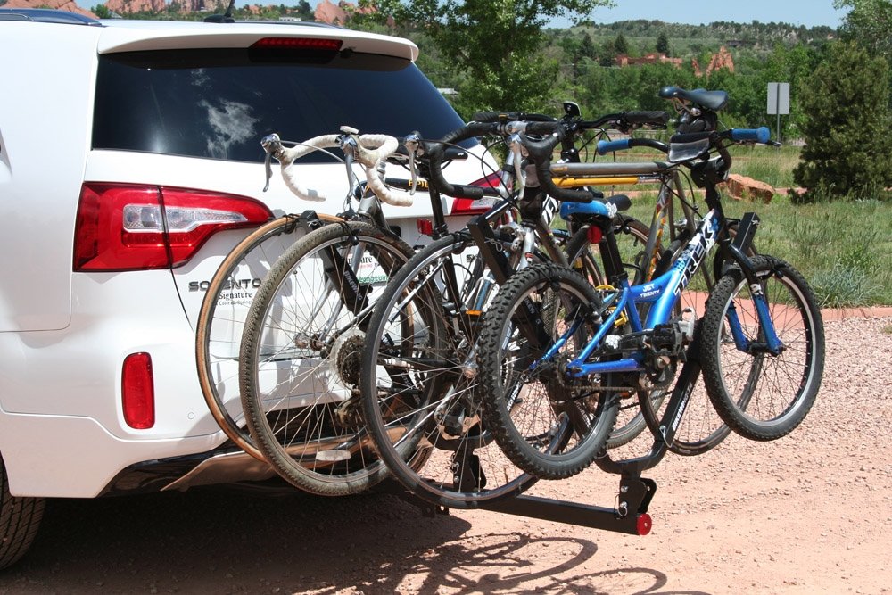 BikeWing-T4 Let's Go Aero Four Bike Tilt & Fold Hitch Rack (BBR260)