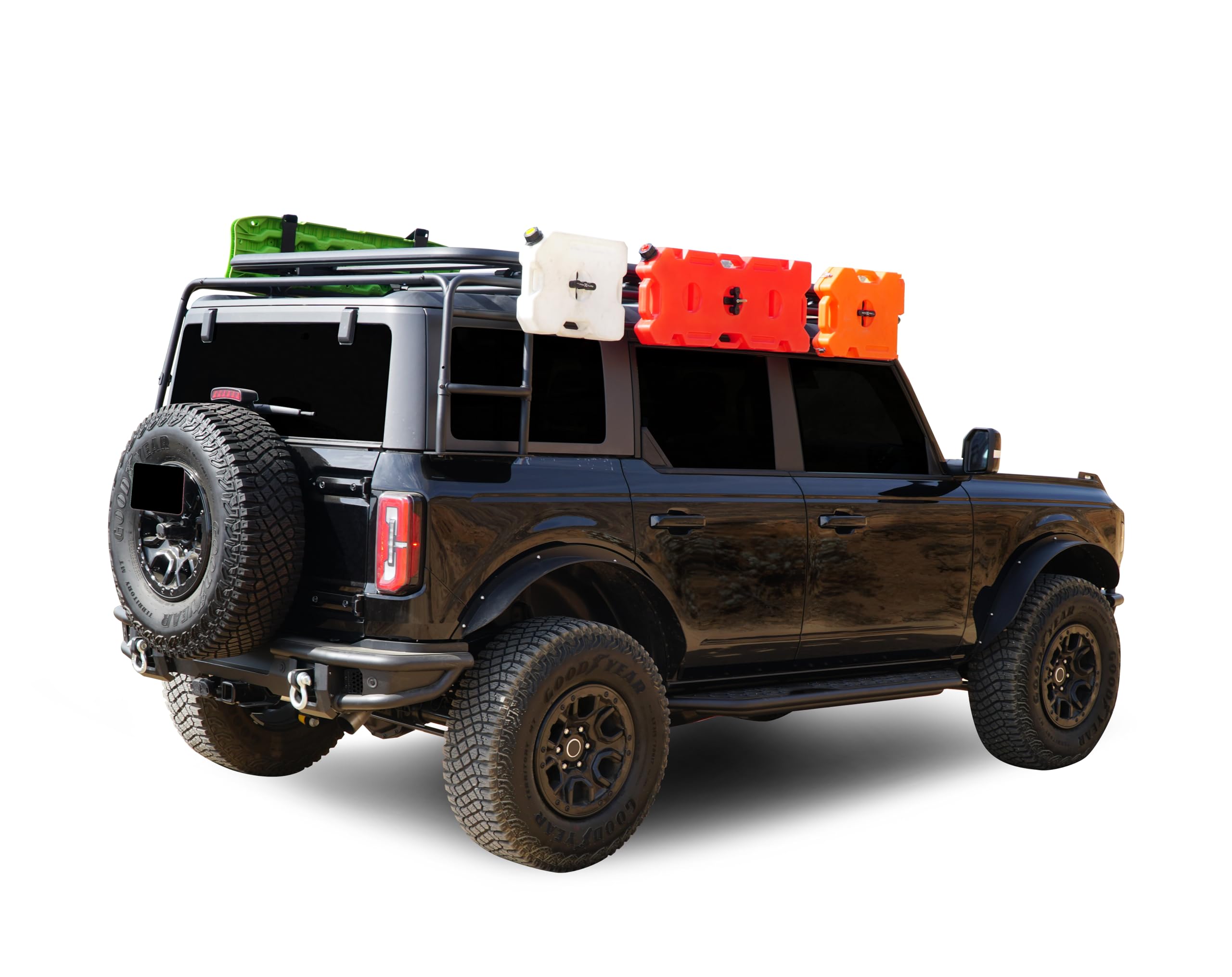 Heavy Duty Black Horse Armour Tubular Rear Bumper Tubular Matte Black Compatible with 2021-2024 Ford Bronco-ARB-FB22T