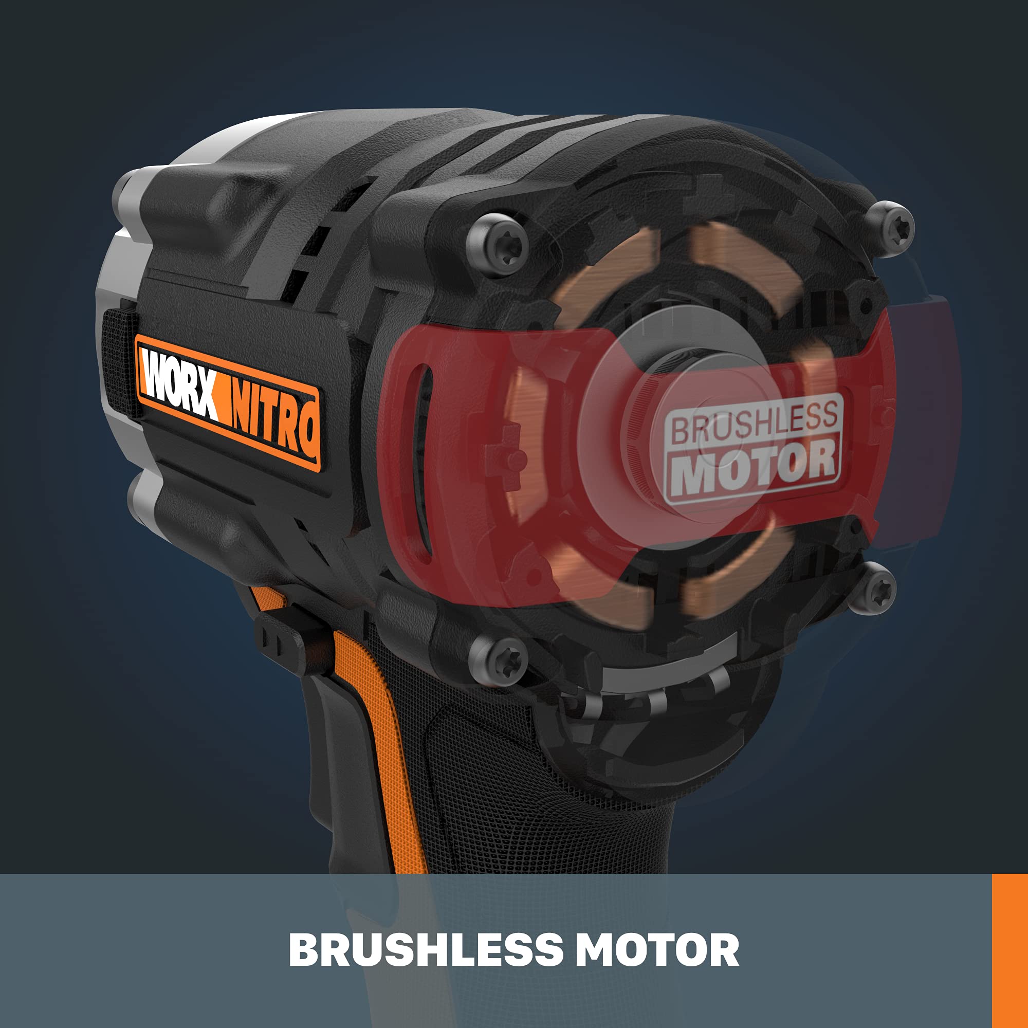 WX272L.9 WORX Nitro 20V Power Share 1/2” Cordless Impact Wrench with Brushless Motor (Tool Only)
