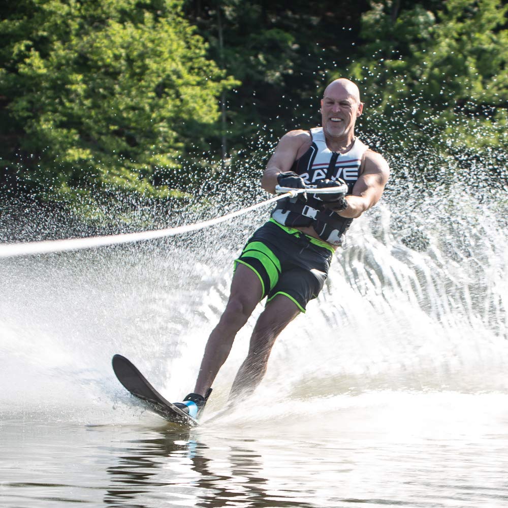 Pure Combo RAVE Sports Water Skis - Adult Black/Blue