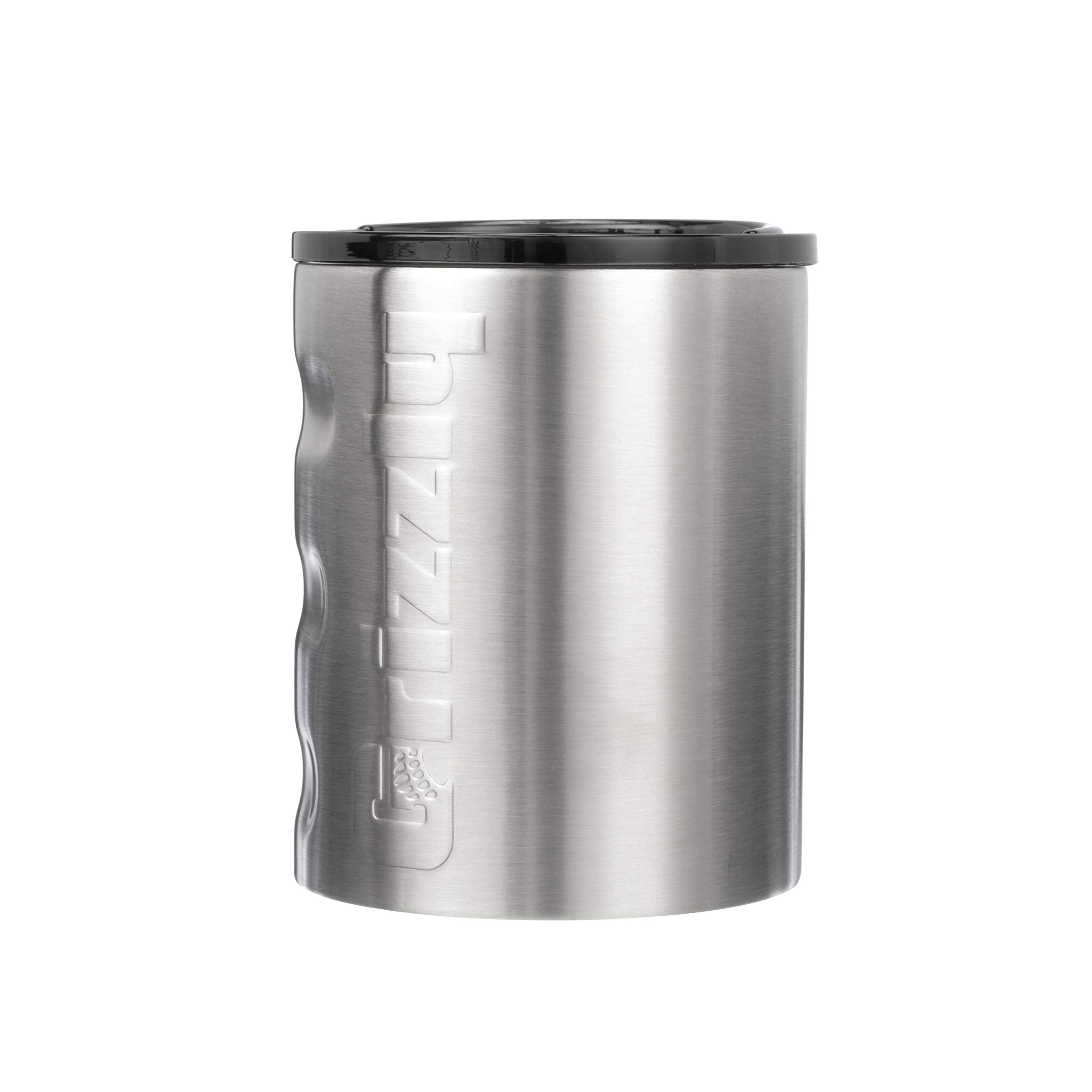11 oz Grizzly Grip Rocks Cup, Stainless Steel, Vacuum Insulated with TwistTop Lid, Brushed