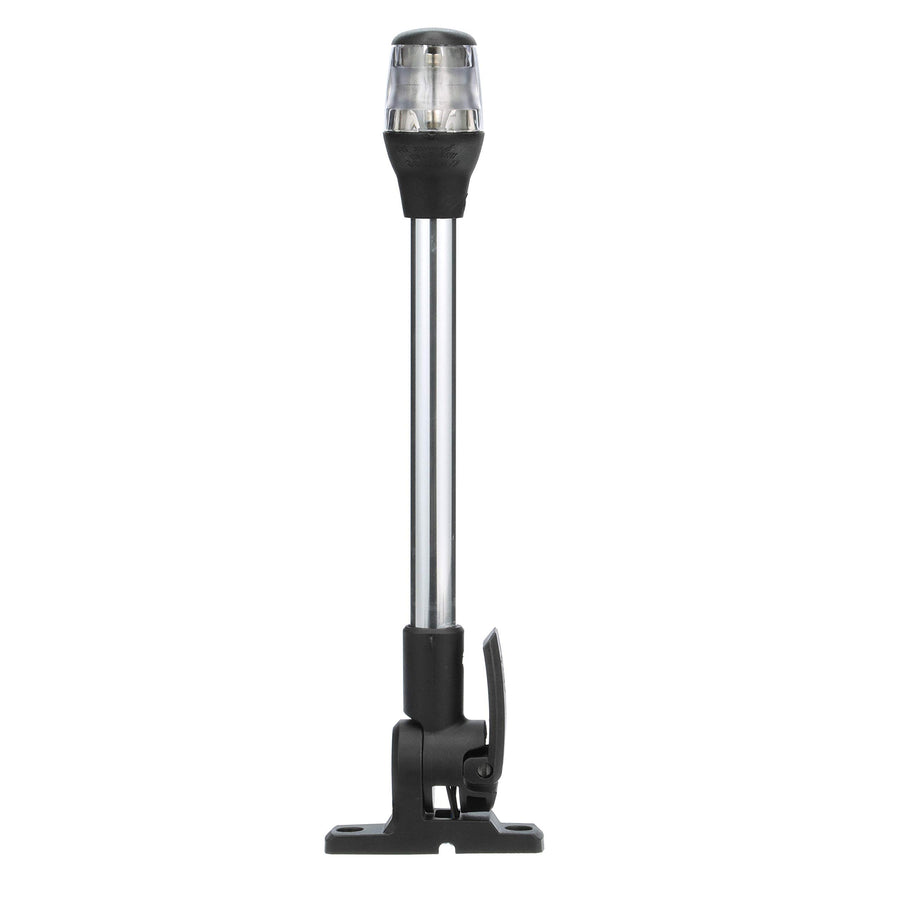 Attwood Fold Down 7201-P-7 Incandescent Anchor/Masthead Navigation Light, Black Base, 12-Inch