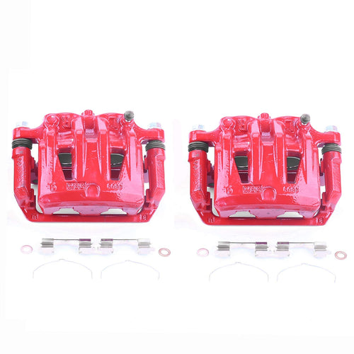Power Stop Pair of High-Temp Red Powder Coated Front Calipers For Nissan Quest 2004-2009, Nissan Quest 2011-2017 [Model Specific]