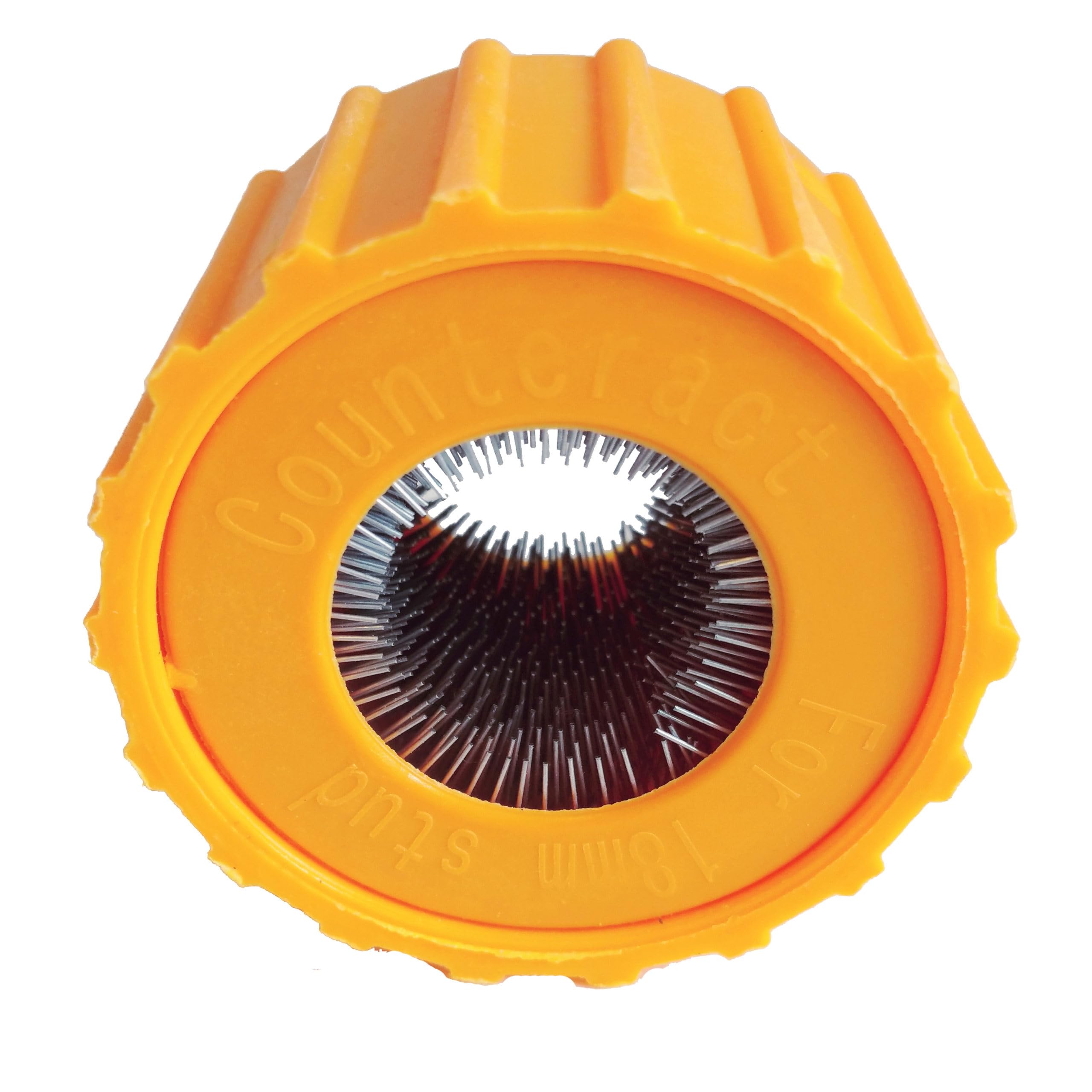 SBR18 Counteract 18mm Wheel and Hub Stud Cleaning Tool Inserts for SBCT22, Cleans Surface Rust, Corrosion, Debris on Commercial Trucks, RV's and Bus, 2pk