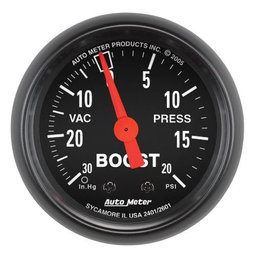 Z-Series Auto Meter 2601 2" Mechanical Vacuum/Boost Gauge, Regular