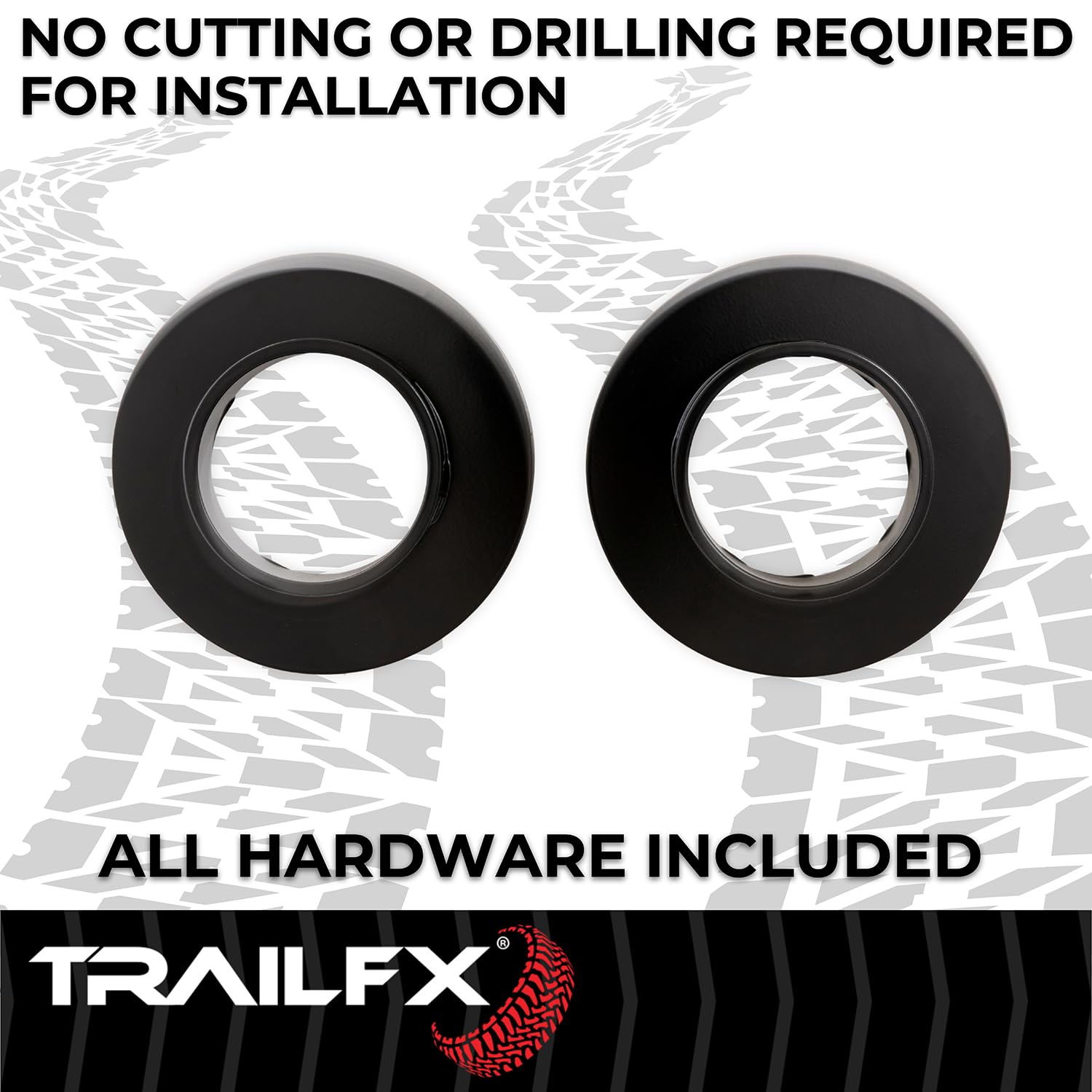 Trail FX Suspension Leveling Kit D17LL1, 1-3/4 Inch Lift, Upper Coil Spring Spacers, Steel, With Spacers And Installation Hardware, Fits 2013-2018 Ram 2500/3500